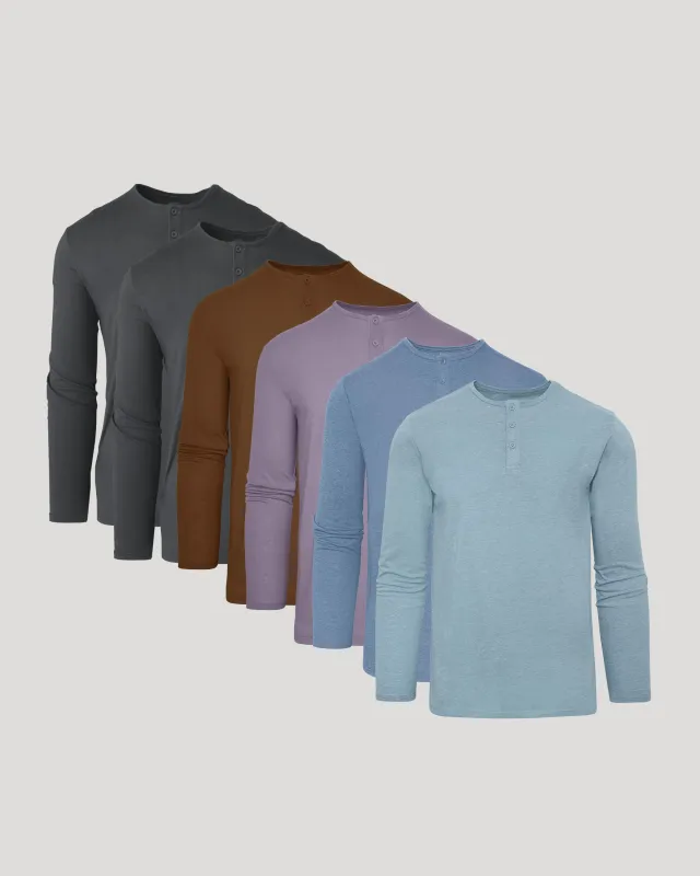 Seasonal Classic Long Sleeve Henley 6-Pack sold by True Classic