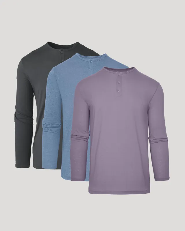 Seasonal Classic Long Sleeve Henley 3-Pack sold by True Classic
