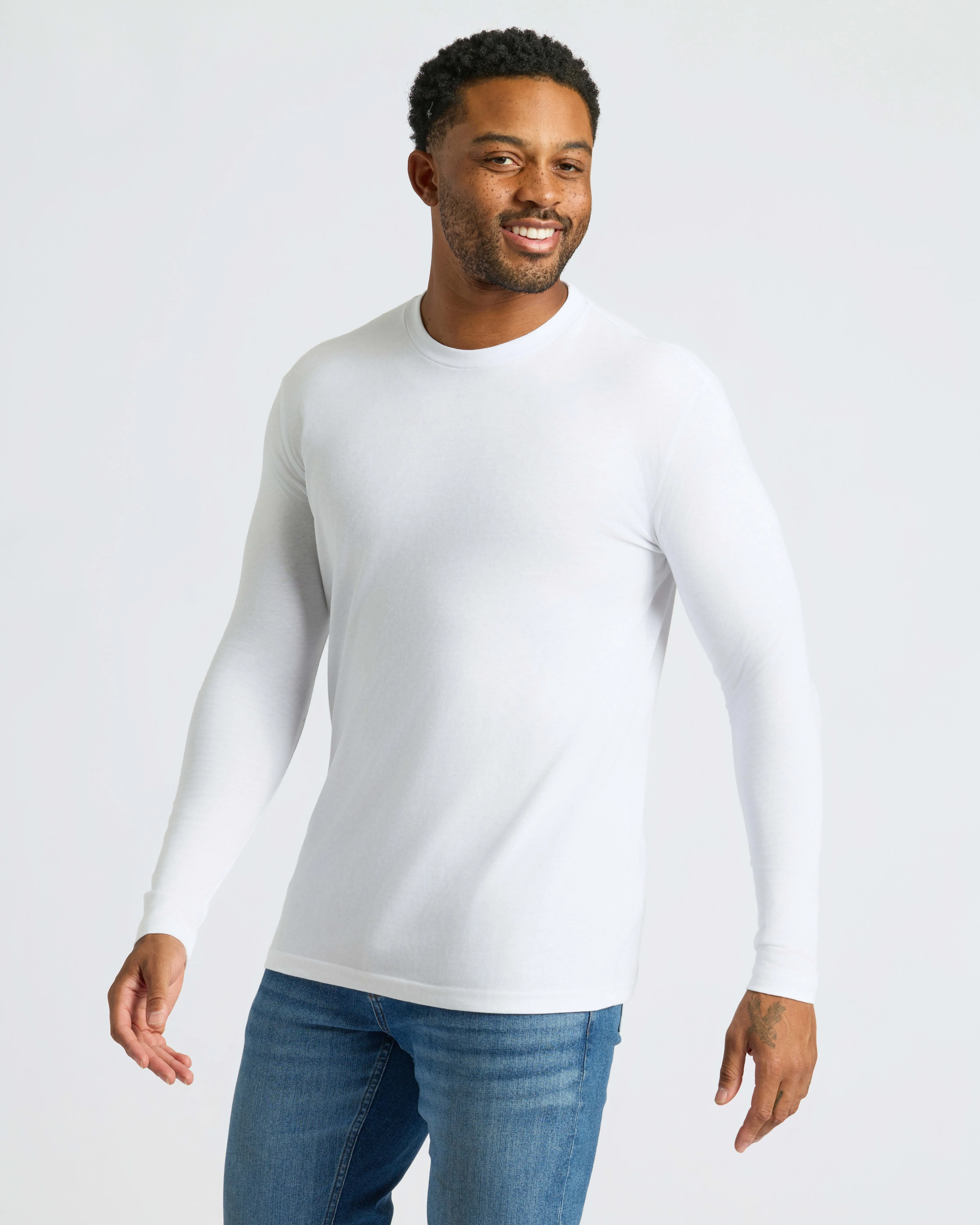 White Classic Long Sleeve Crew Neck 10-Pack sold by True Classic product image thumbnail 2