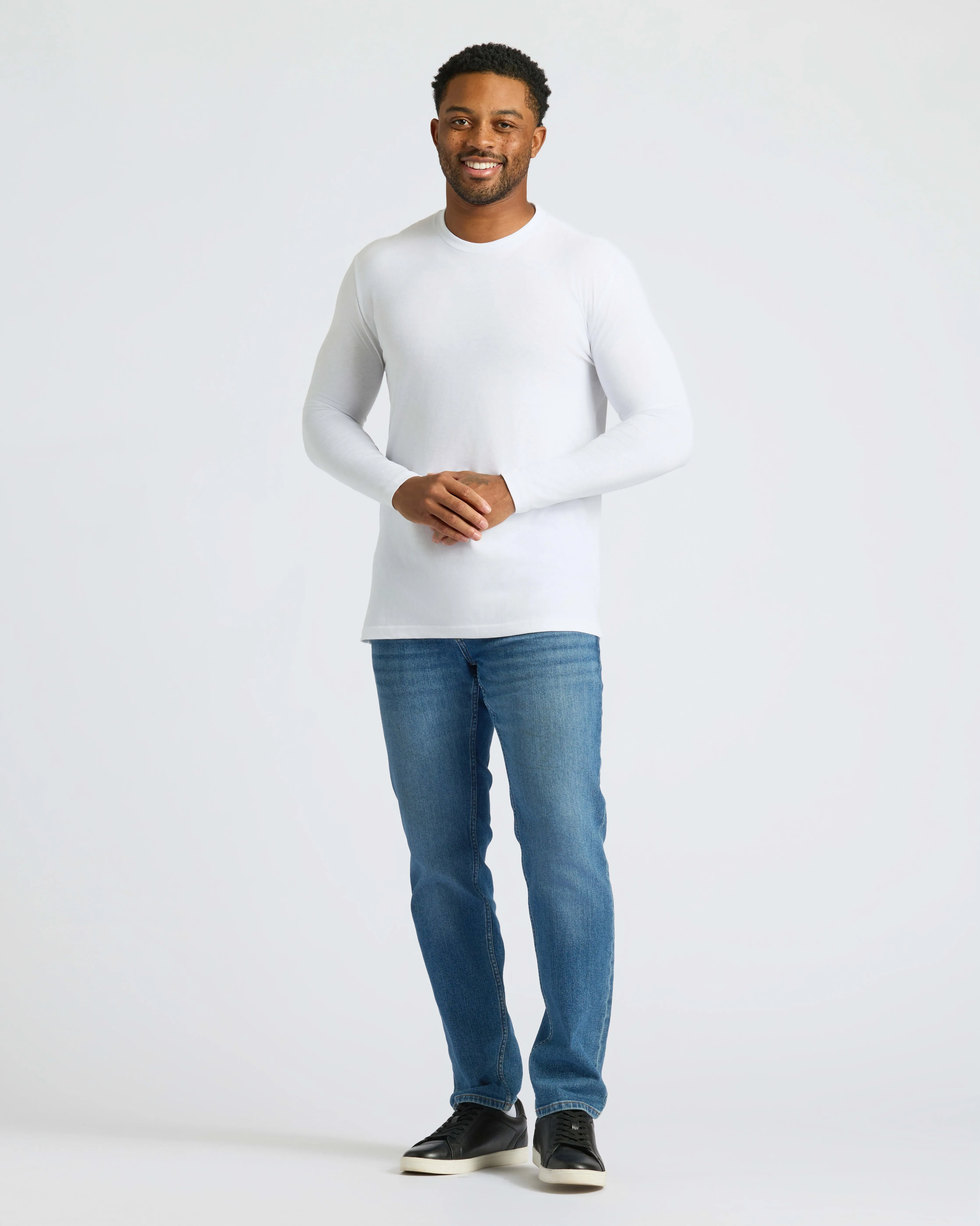 White Classic Long Sleeve Crew Neck 10-Pack sold by True Classic product image thumbnail 3