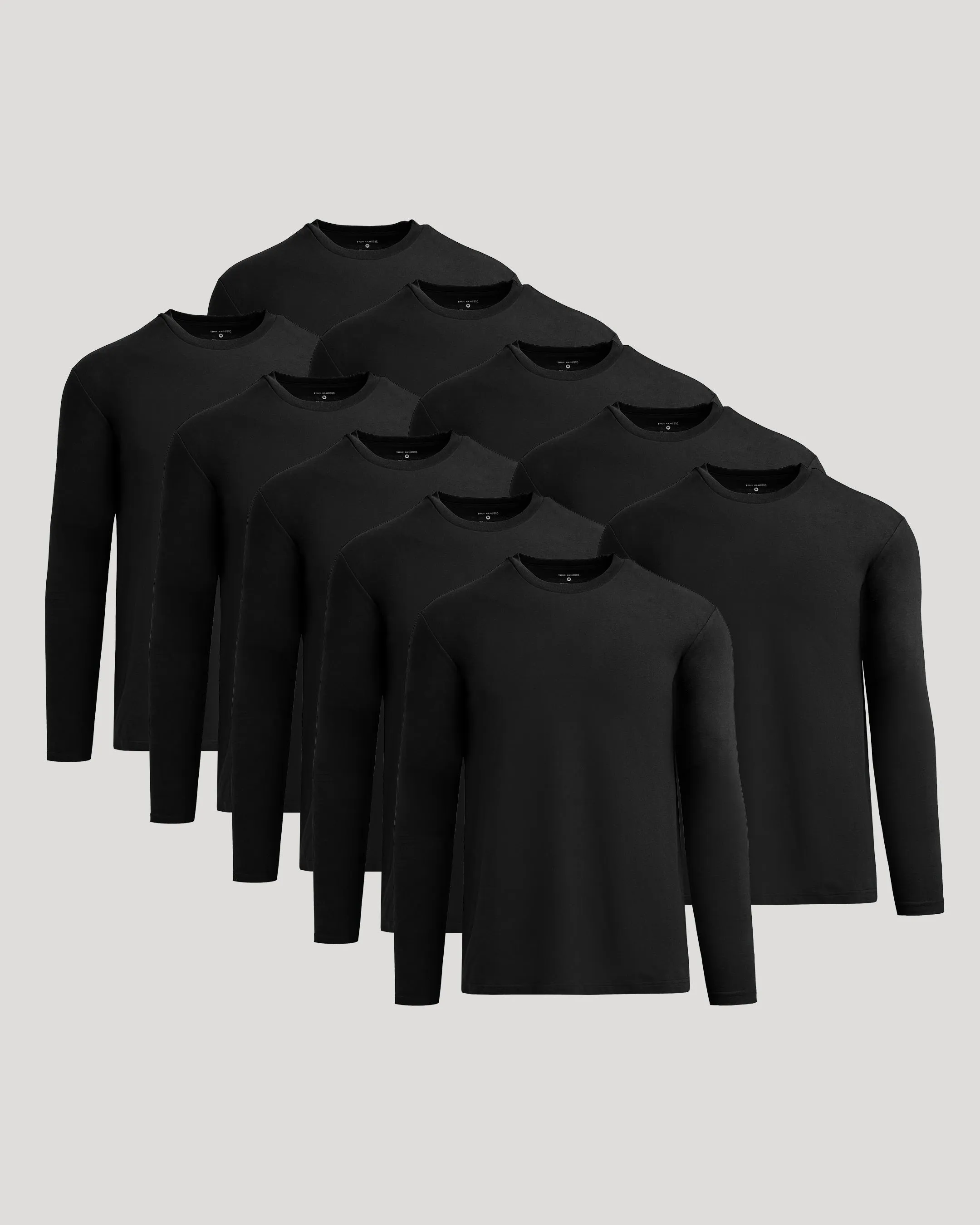 Black Classic Long Sleeve Crew Neck 10-Pack sold by True Classic