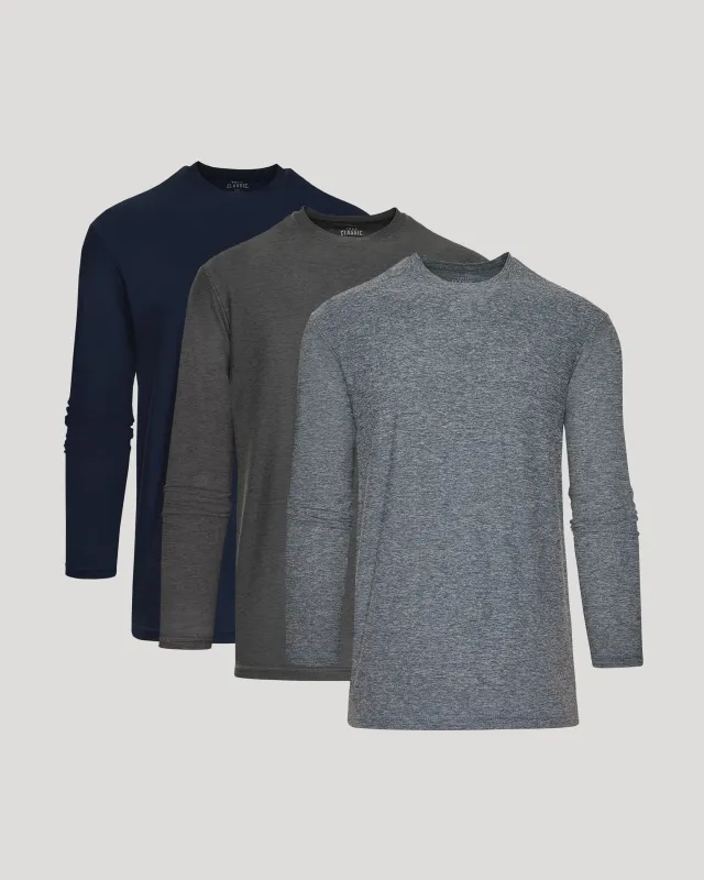 Active Long Sleeve Crew 3-Pack sold by True Classic