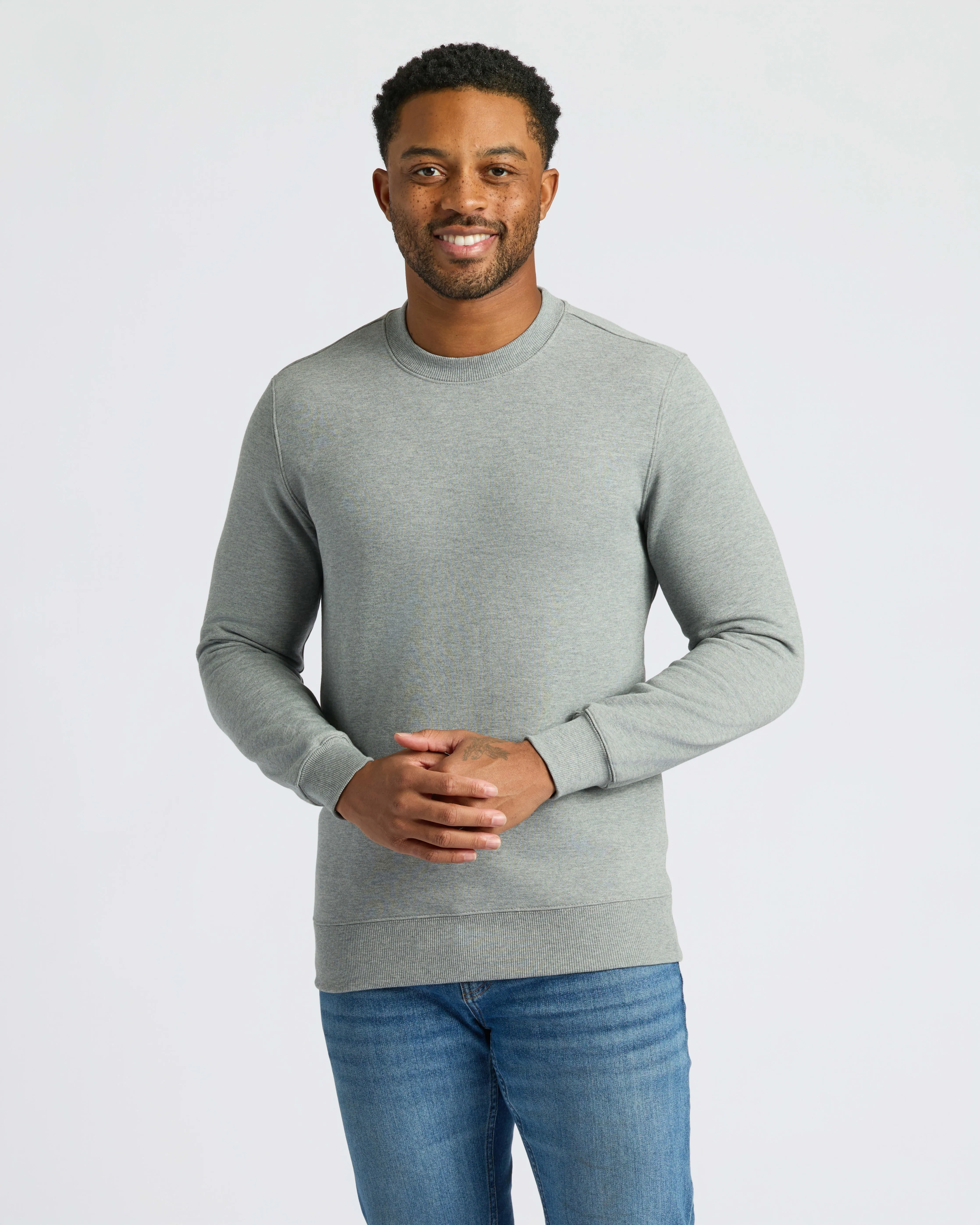 Medium Heather Gray Pullover Fleece Crew & Jogger 2-Pack sold by True Classic product image thumbnail 2