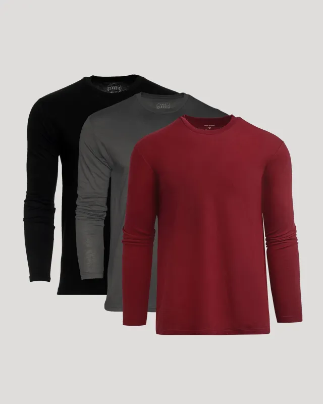 Classic Long Sleeve Crew 3-Pack sold by True Classic
