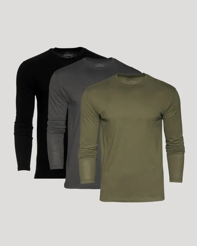 Classic Long Sleeve Crew Neck 3-Pack sold by True Classic