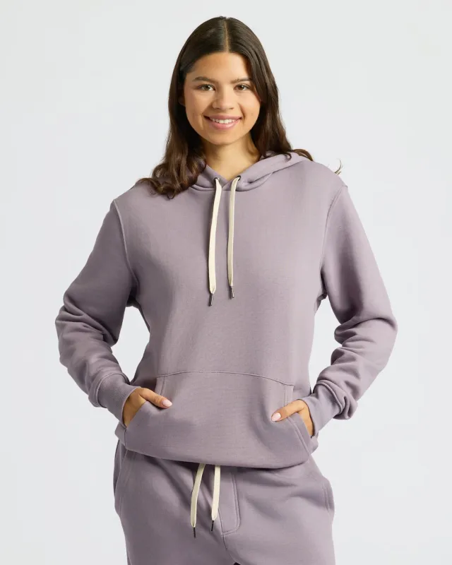 Womens Thistle Fleece French Terry Pullover Hoodie sold by True Classic