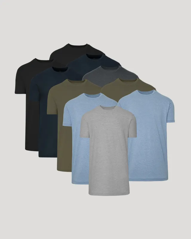 Straight Hem Crew Neck T-Shirt 10-Pack sold by True Classic