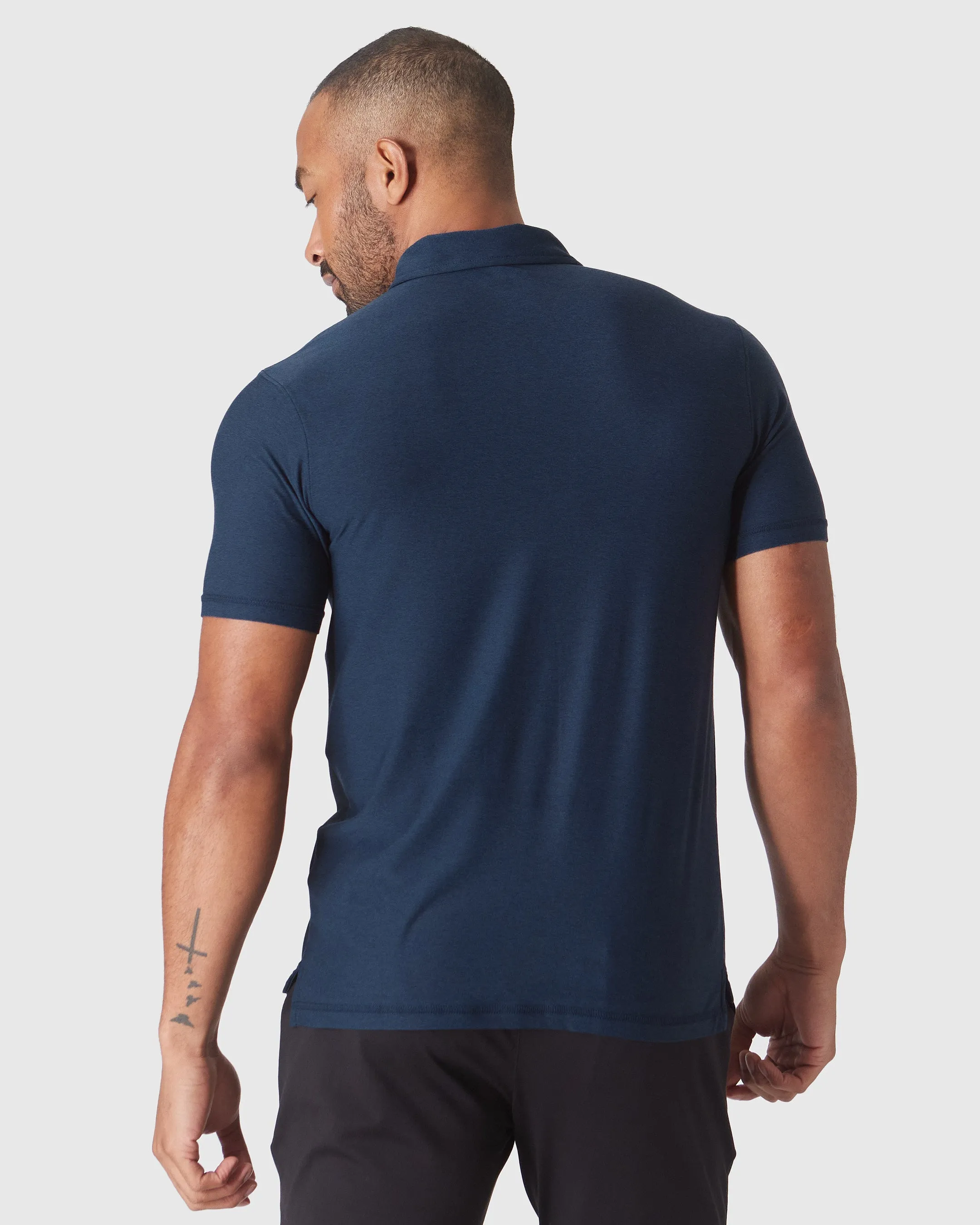 Dark Heather Cadet Active Polo 2.0 sold by True Classic product image thumbnail 3