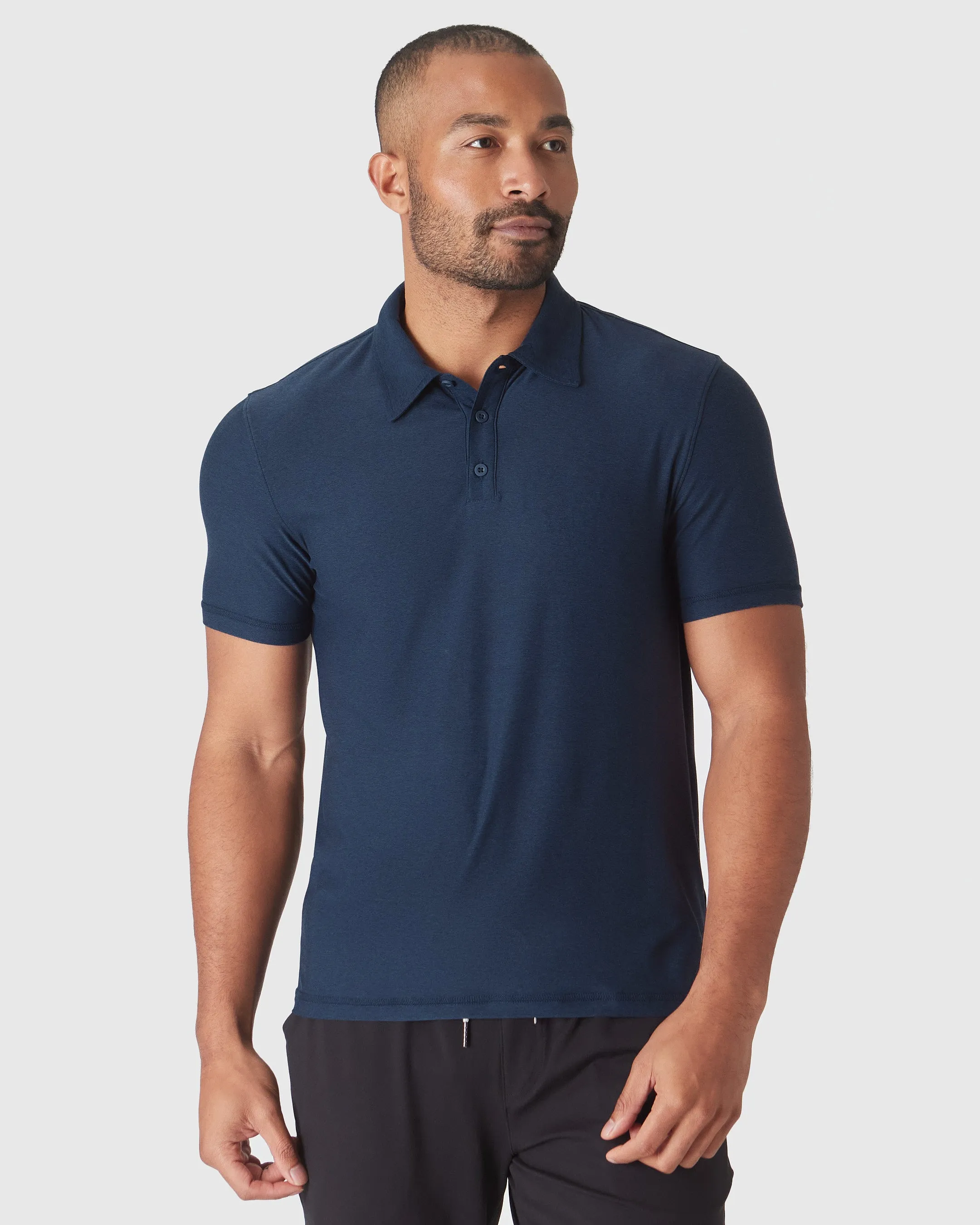 Dark Heather Cadet Active Polo 2.0 sold by True Classic