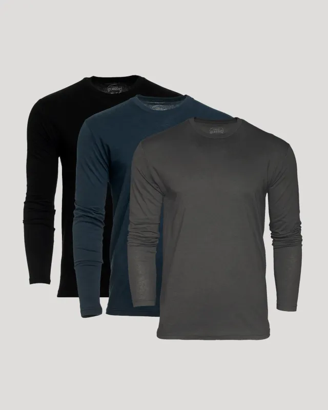 Classic Long Sleeve Crew Neck 3-Pack sold by True Classic