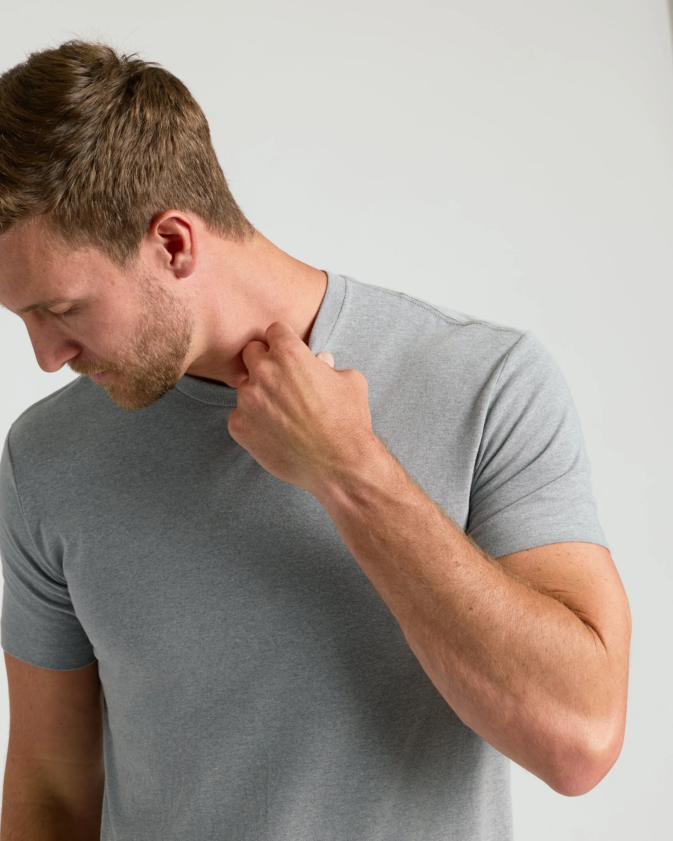 All Heather Gray Classic Crew 3-Pack sold by True Classic product image thumbnail 4