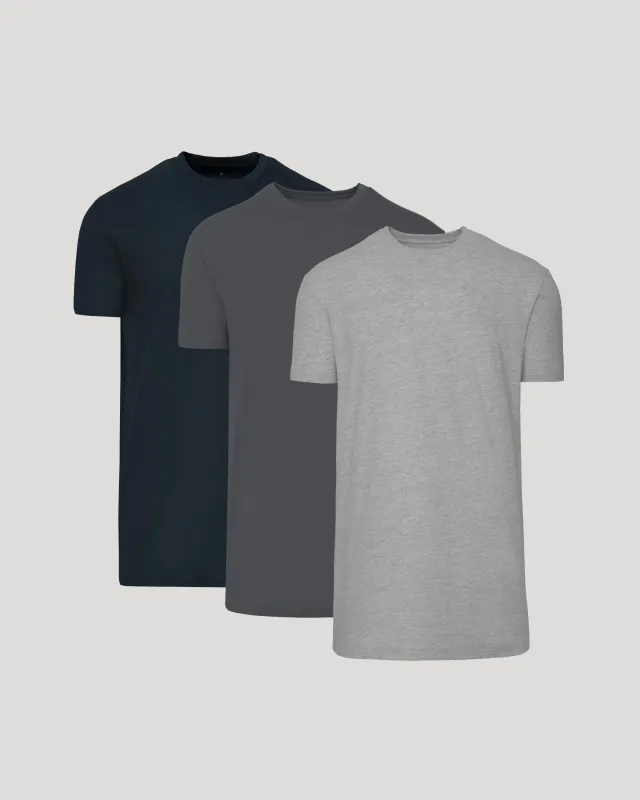 Classic Tall Straight Hem Crew Neck T-Shirt 3-Pack sold by True Classic