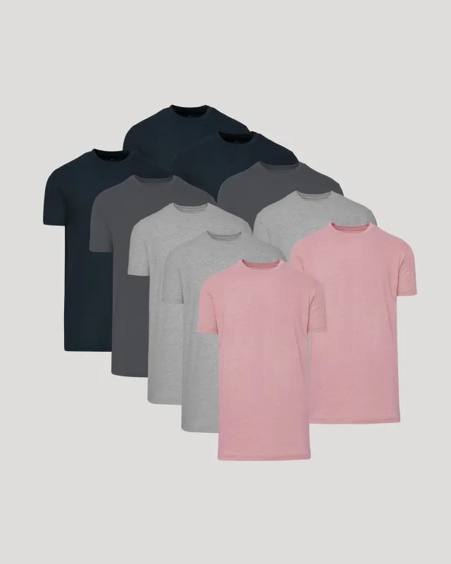 Tall Straight Hem Crew Neck T-Shirt 10-Pack sold by True Classic
