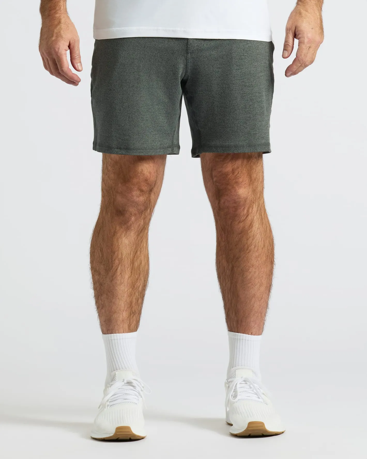 Charcoal Heather Gray Active Comfort Shorts sold by True Classic product image thumbnail 5