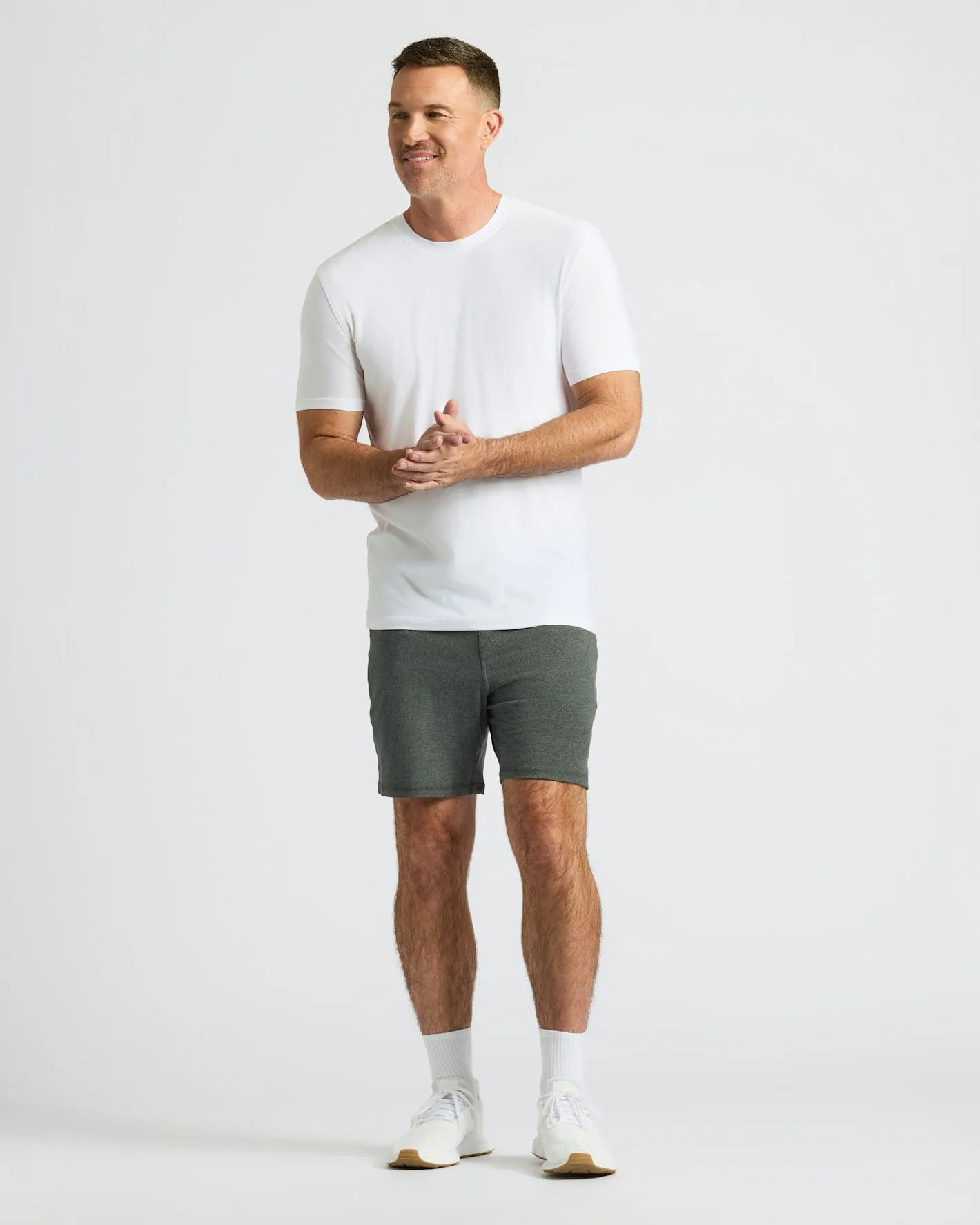 Charcoal Heather Gray Active Comfort Shorts sold by True Classic product image thumbnail 3