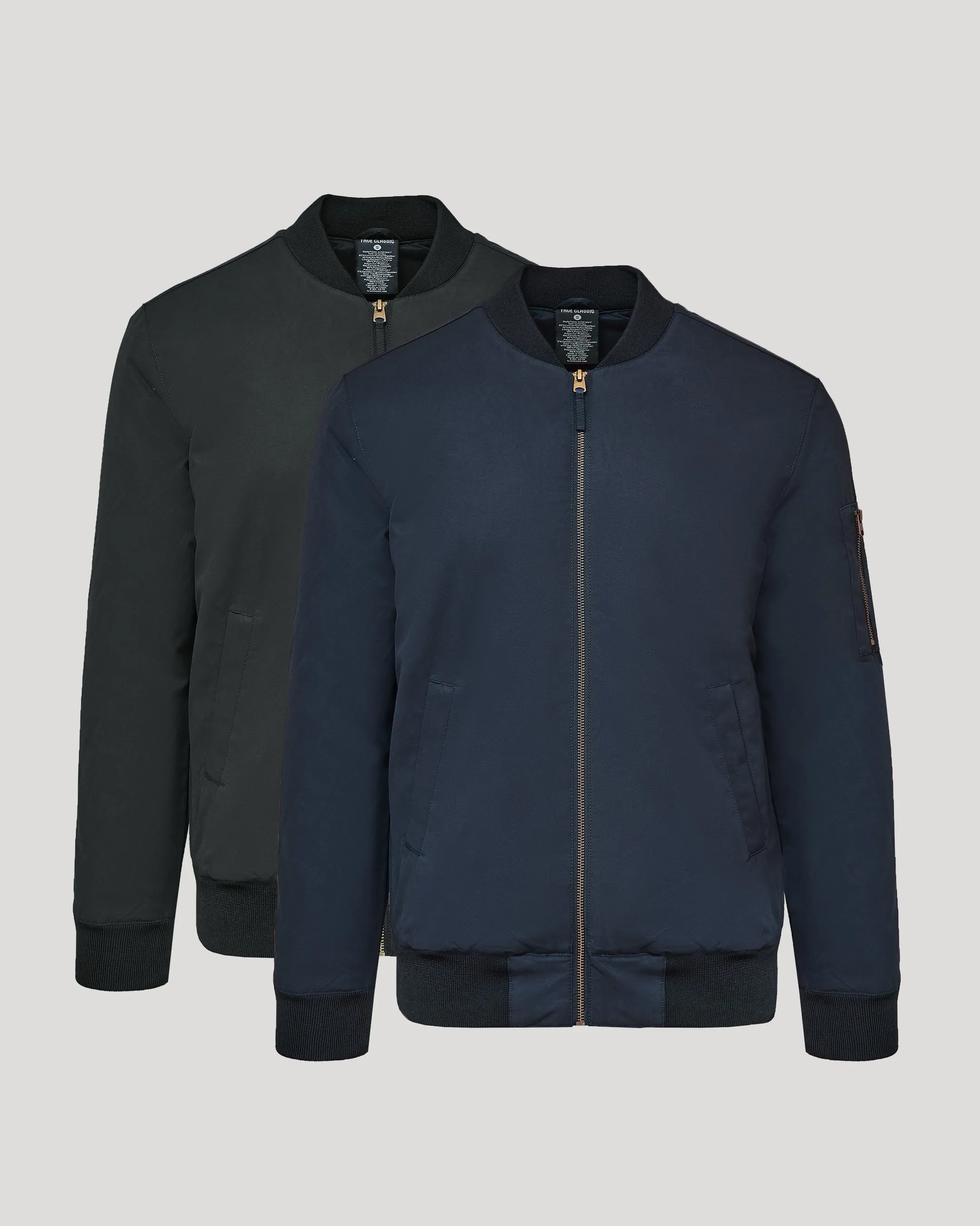 Black & Navy Bomber Jacket 2-Pack sold by True Classic