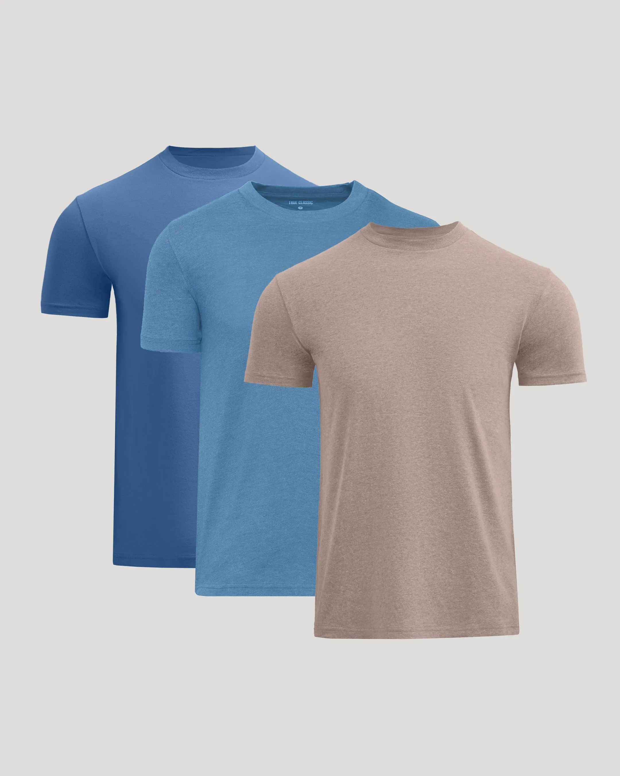 Gray Tones Short Sleeve Crew Neck 3-Pack sold by True Classic