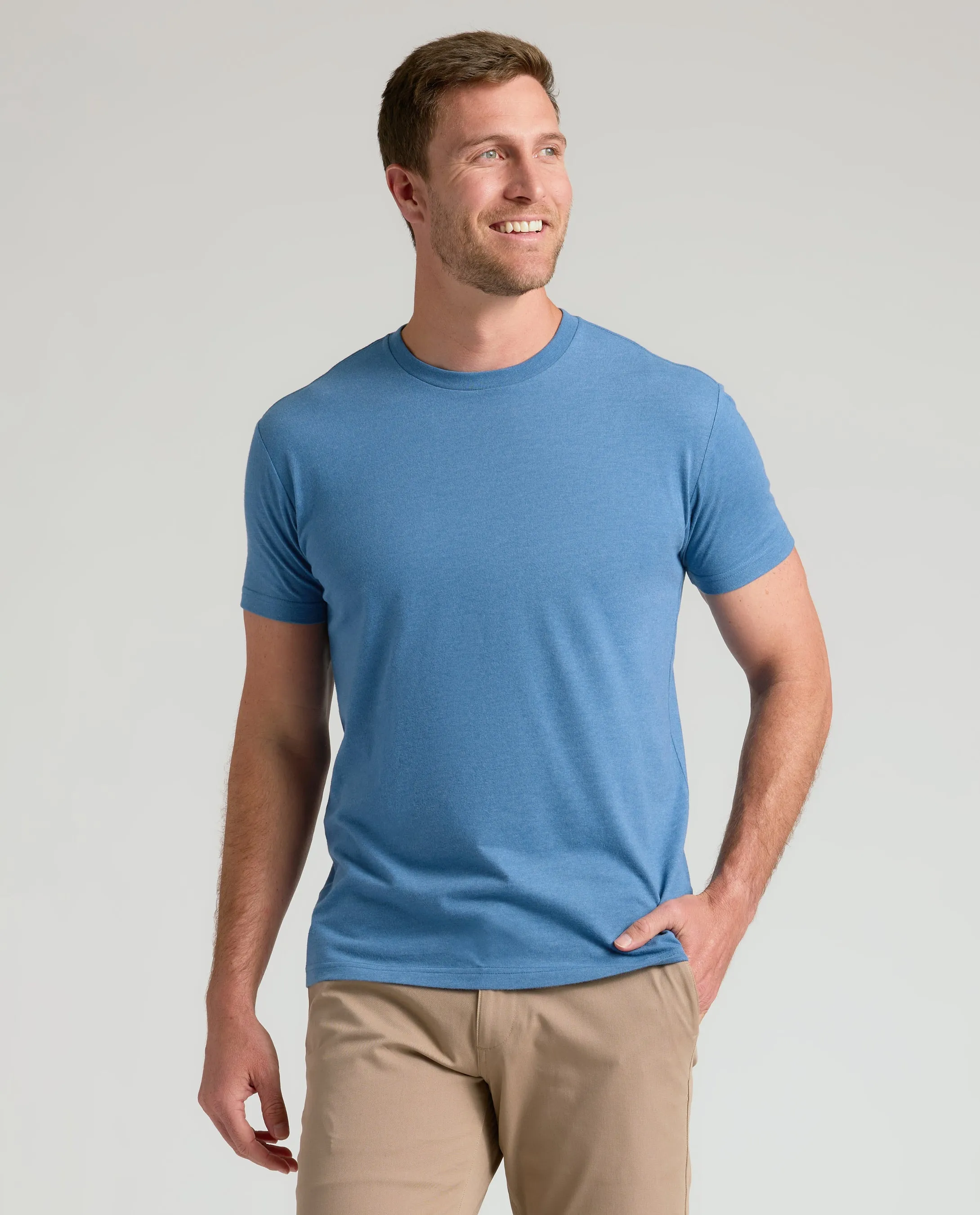 Gray Tones Short Sleeve Crew Neck 3-Pack sold by True Classic product image thumbnail 4