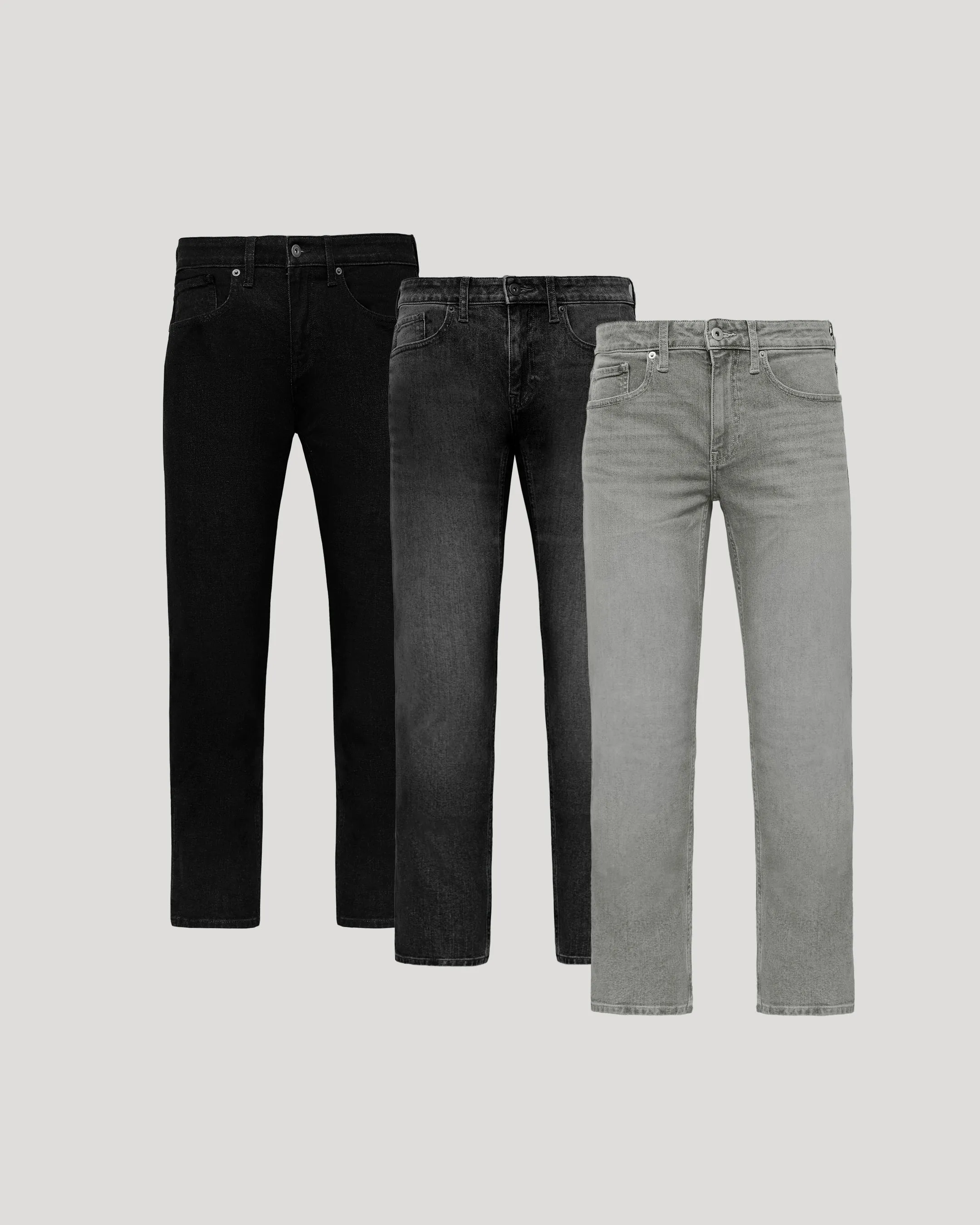Straight Authentic Denim Jeans 3-Pack sold by True Classic