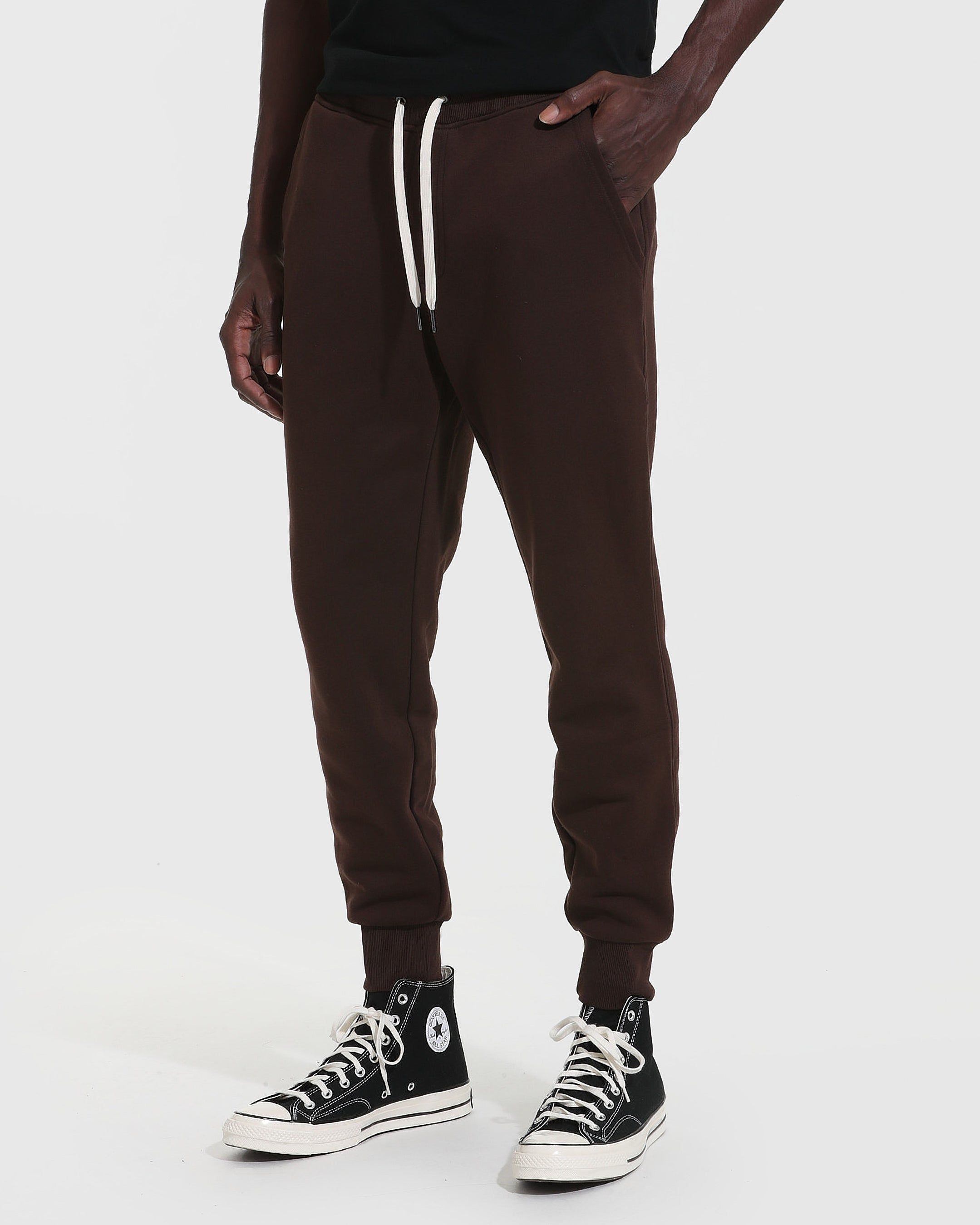 Dark Oak Fleece French Terry Jogger sold by True Classic product image thumbnail 3