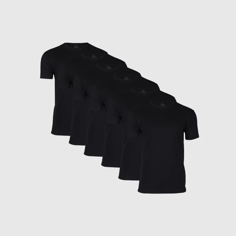 Black Classic Crew Neck 6-Pack sold by True Classic