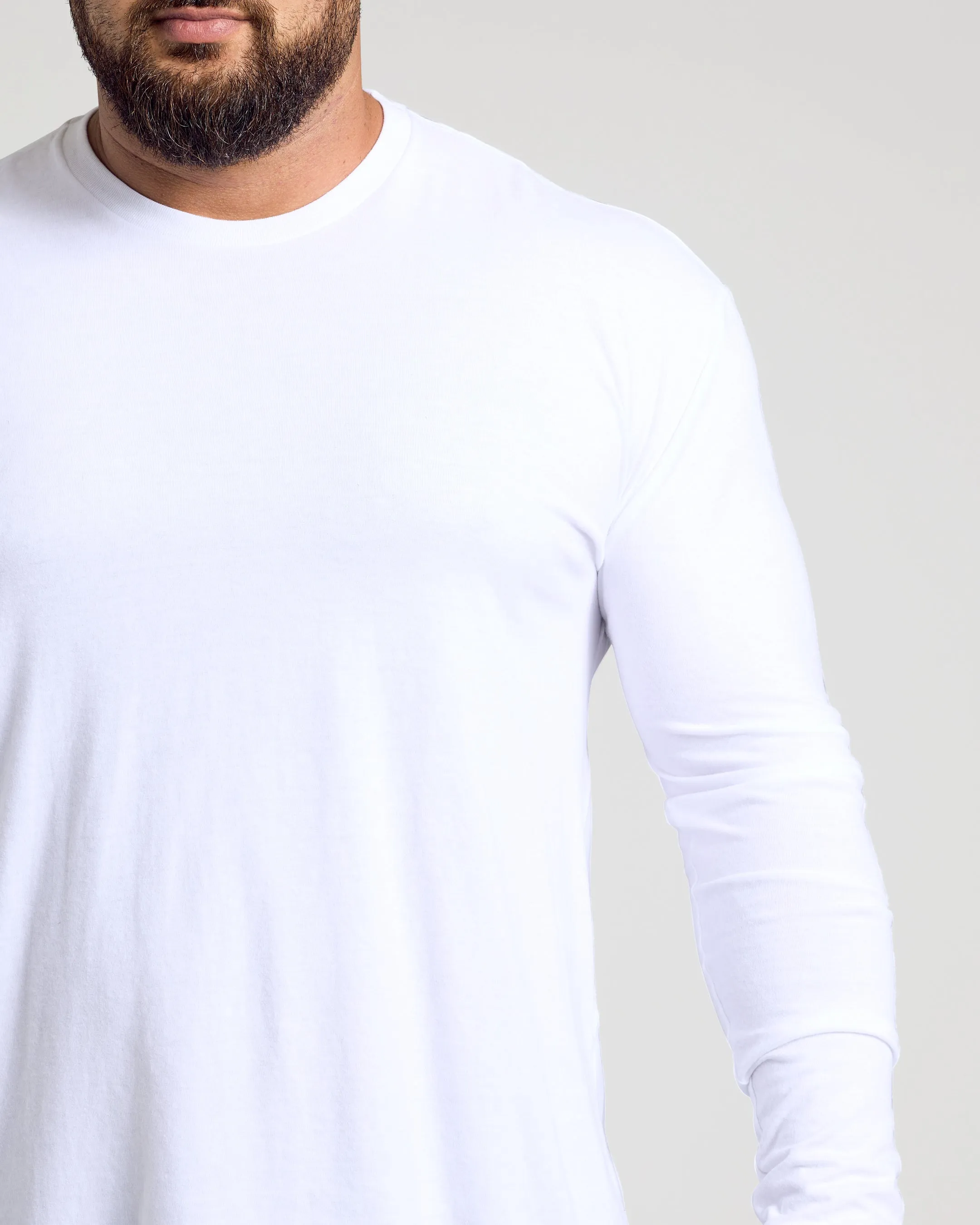 All White Classic Long Sleeve Crew 2-Pack sold by True Classic product image thumbnail 5