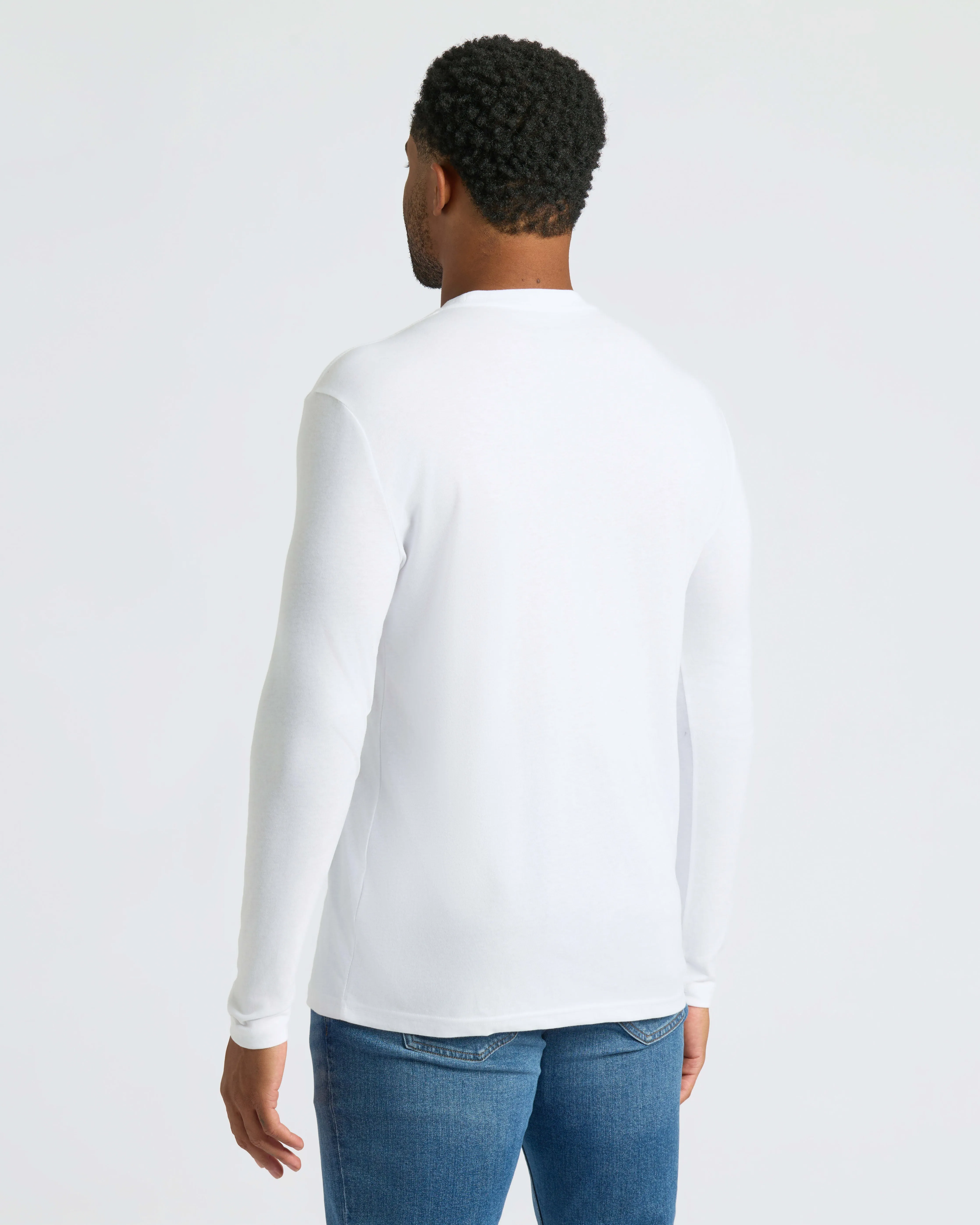 All White Classic Long Sleeve Crew 2-Pack sold by True Classic product image thumbnail 4