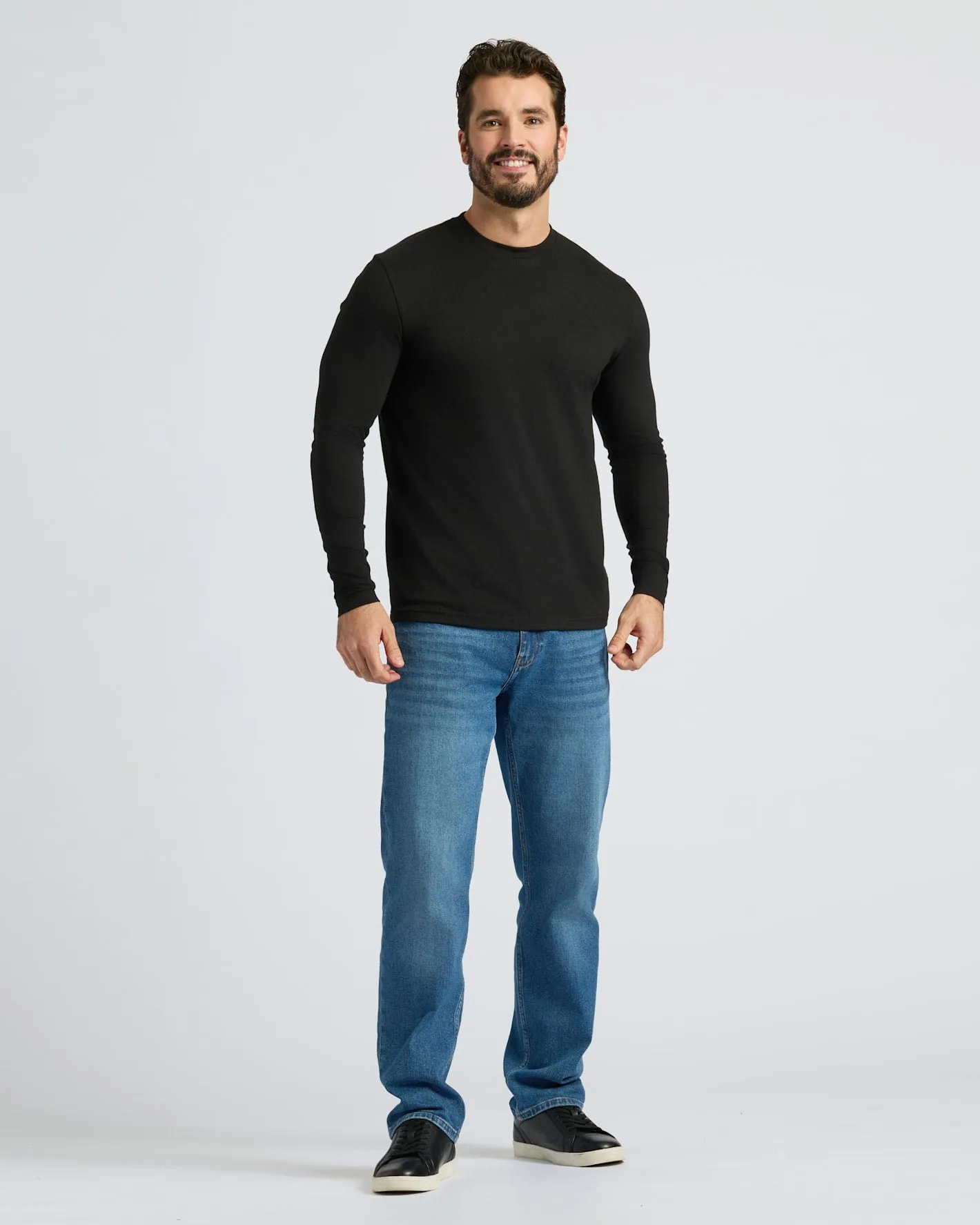 All Black Classic Long Sleeve Crew 2-Pack sold by True Classic product image thumbnail 3