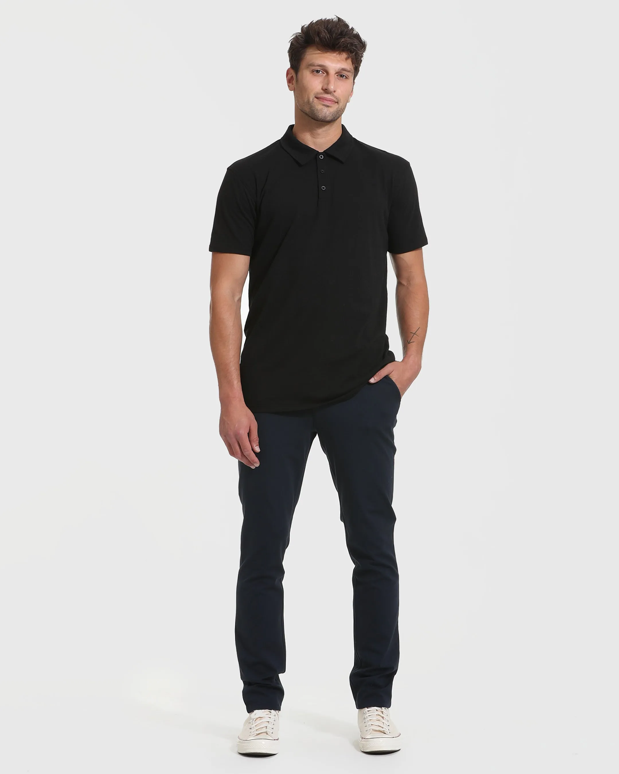 Black & White Tall Classic Polo 2-Pack sold by True Classic product image thumbnail 3
