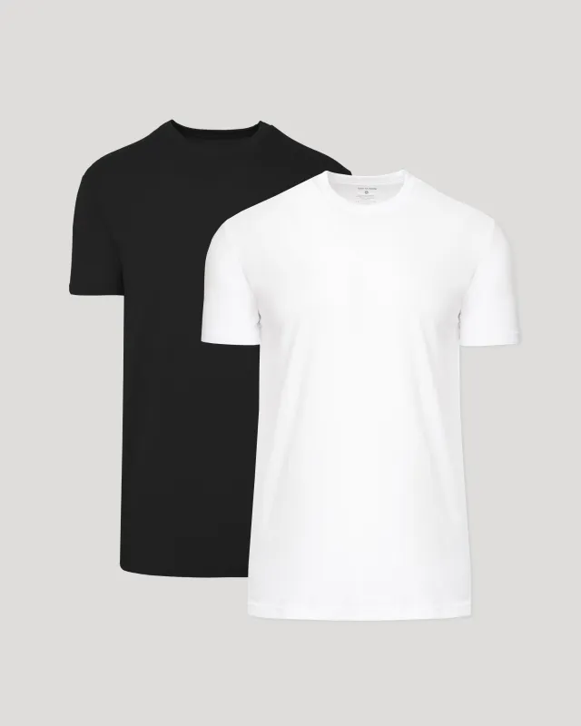 Classic Tall Straight Hem Crew Neck T-Shirt 2-Pack sold by True Classic