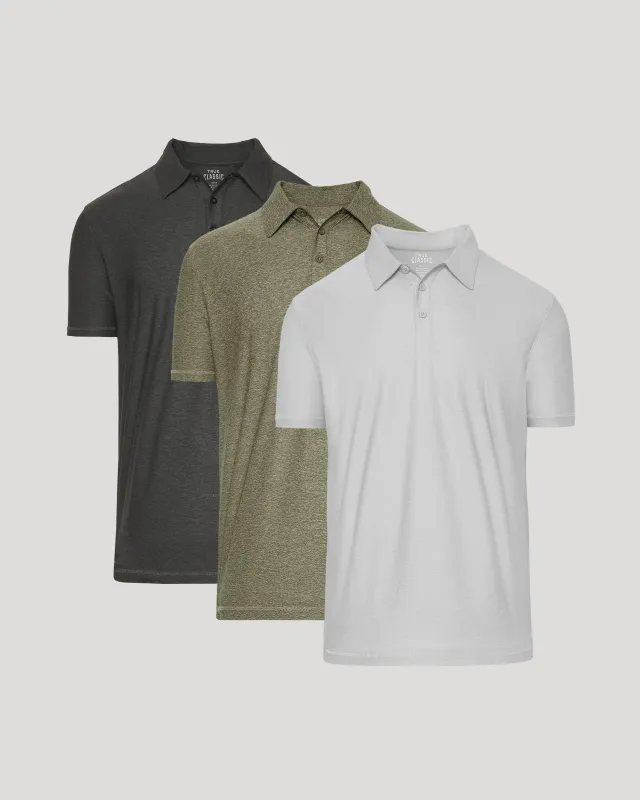 Active Polo 3-Pack made by True Classic