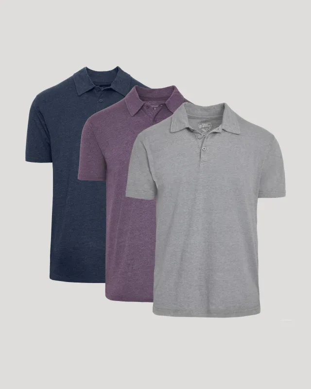 Heather Polo 3-Pack sold by True Classic
