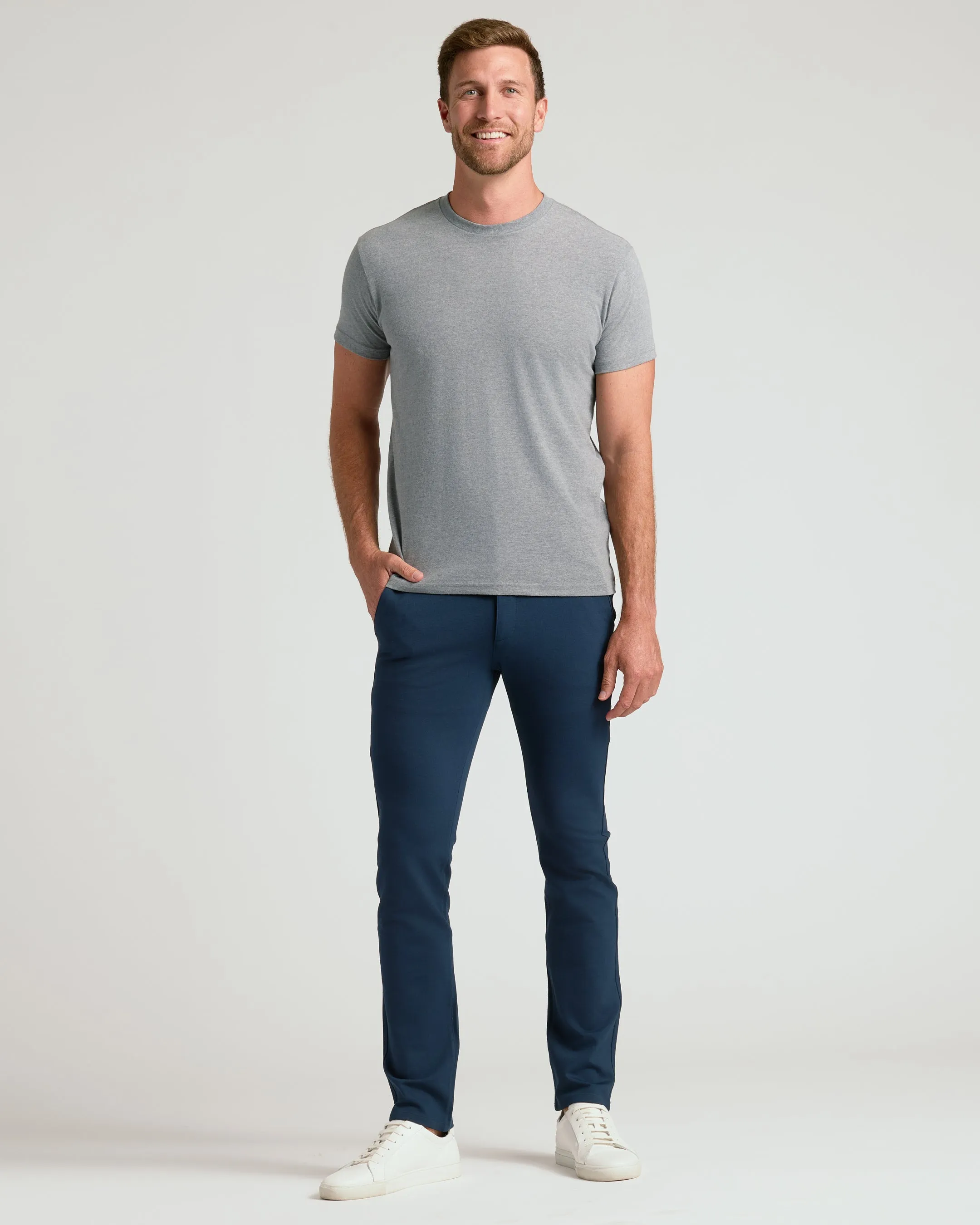Navy & Khaki Slim Comfort Knit Chino 2-Pack sold by True Classic product image thumbnail 3