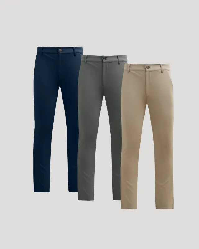 Slim Comfort Knit Chino Pant 3-Pack sold by True Classic