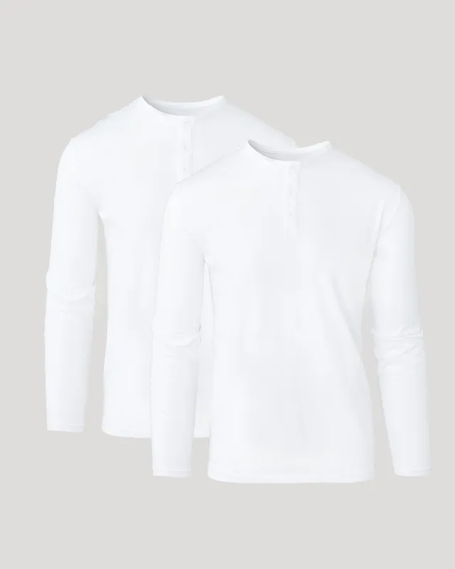 All White Classic Henley 2-Pack sold by True Classic