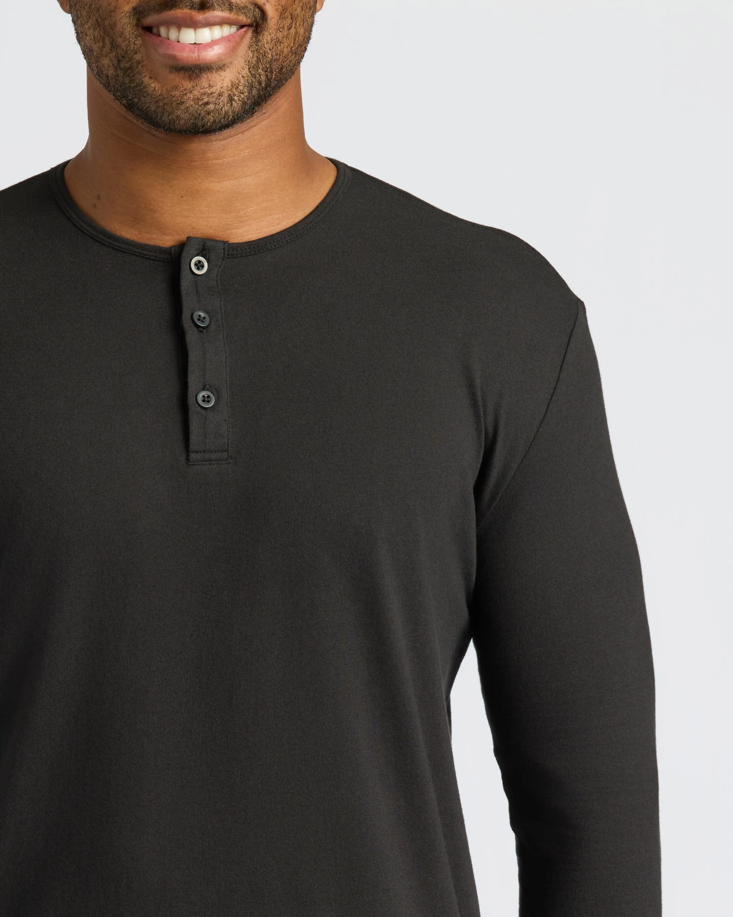 All Black Classic Henley 2-Pack sold by True Classic product image thumbnail 5