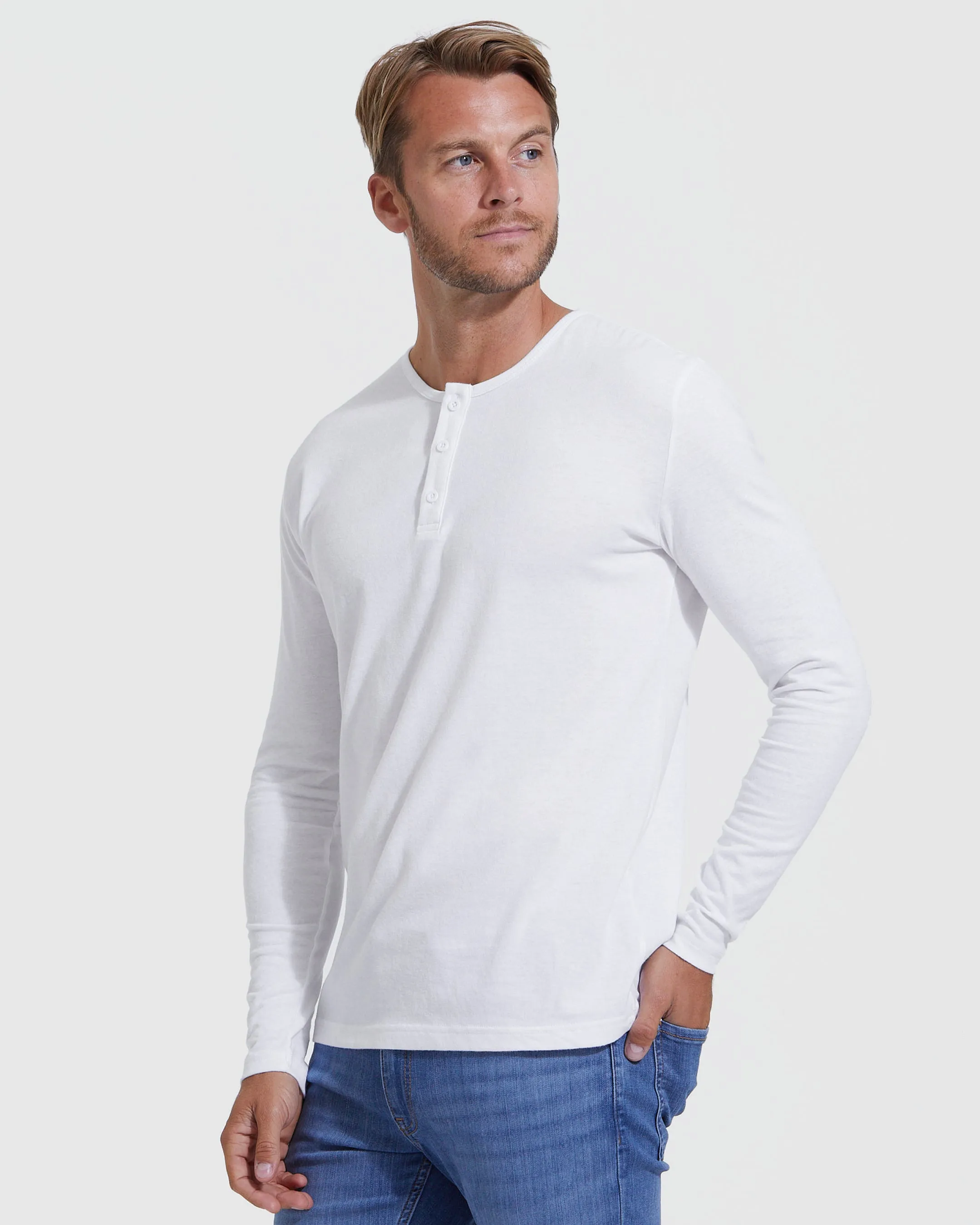 Black & White Classic Henley 2-Pack sold by True Classic product image thumbnail 5
