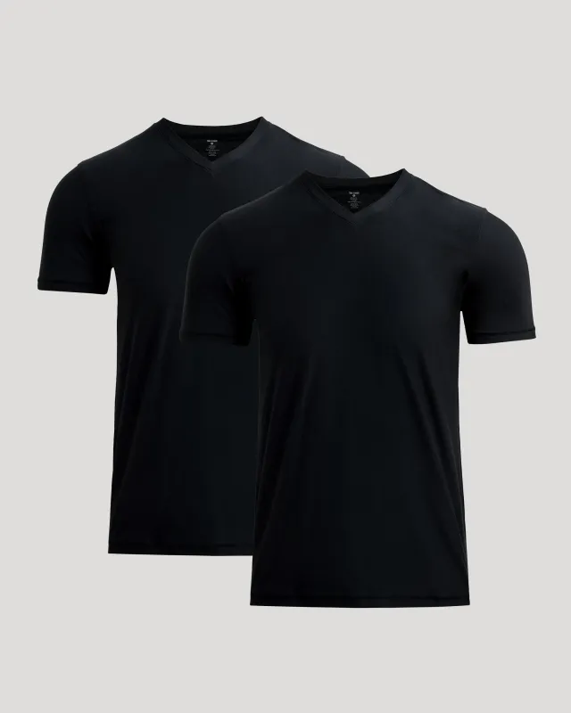 All Black Active V-Neck 2-Pack sold by True Classic
