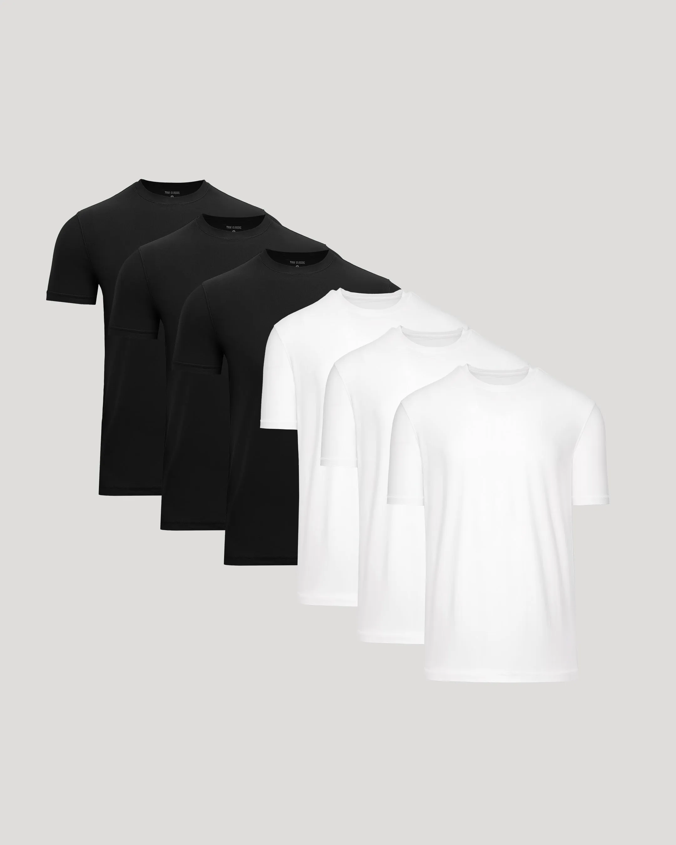 Black & White Active Crew 6-Pack sold by True Classic