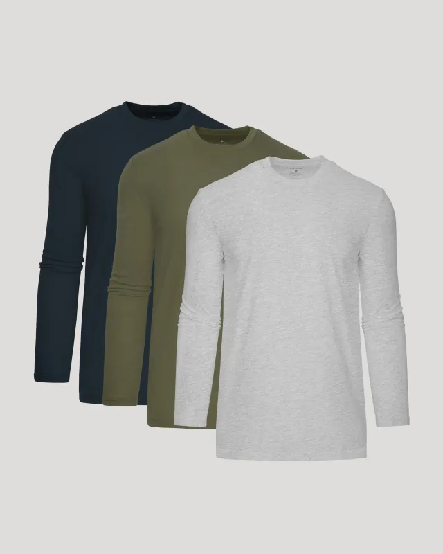Tall Long Sleeve Crew 3-Pack made by True Classic