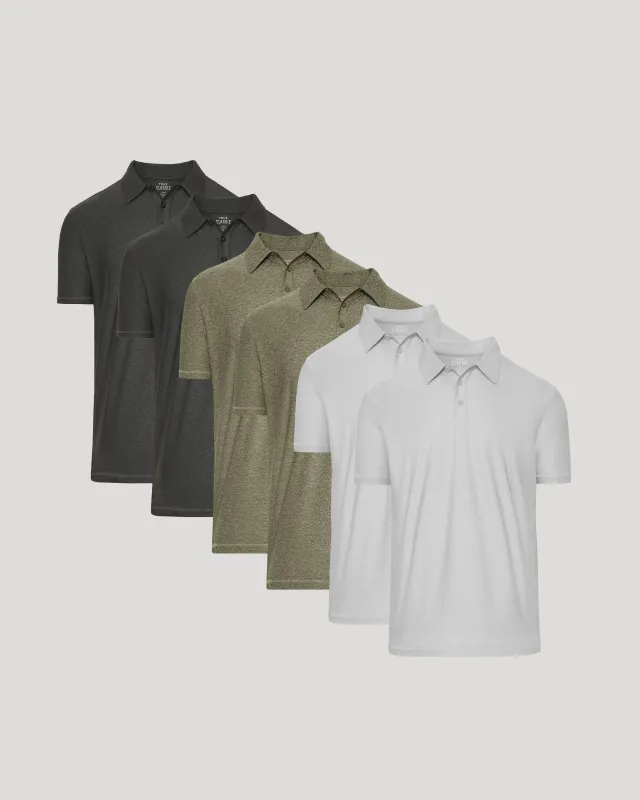 Active Polos 6-Pack made by True Classic