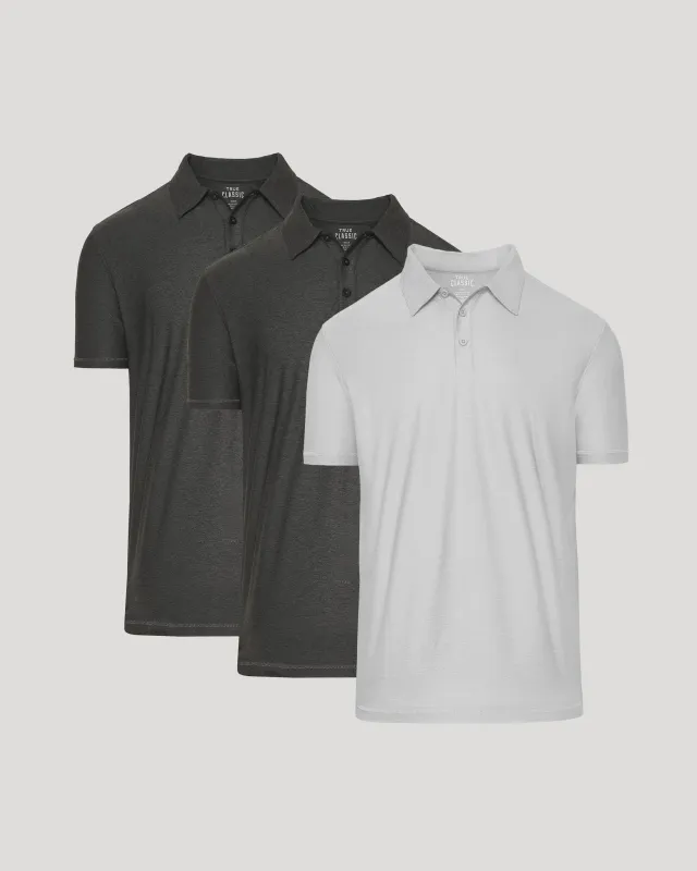 Active Short Sleeve Polo 3-Pack made by True Classic