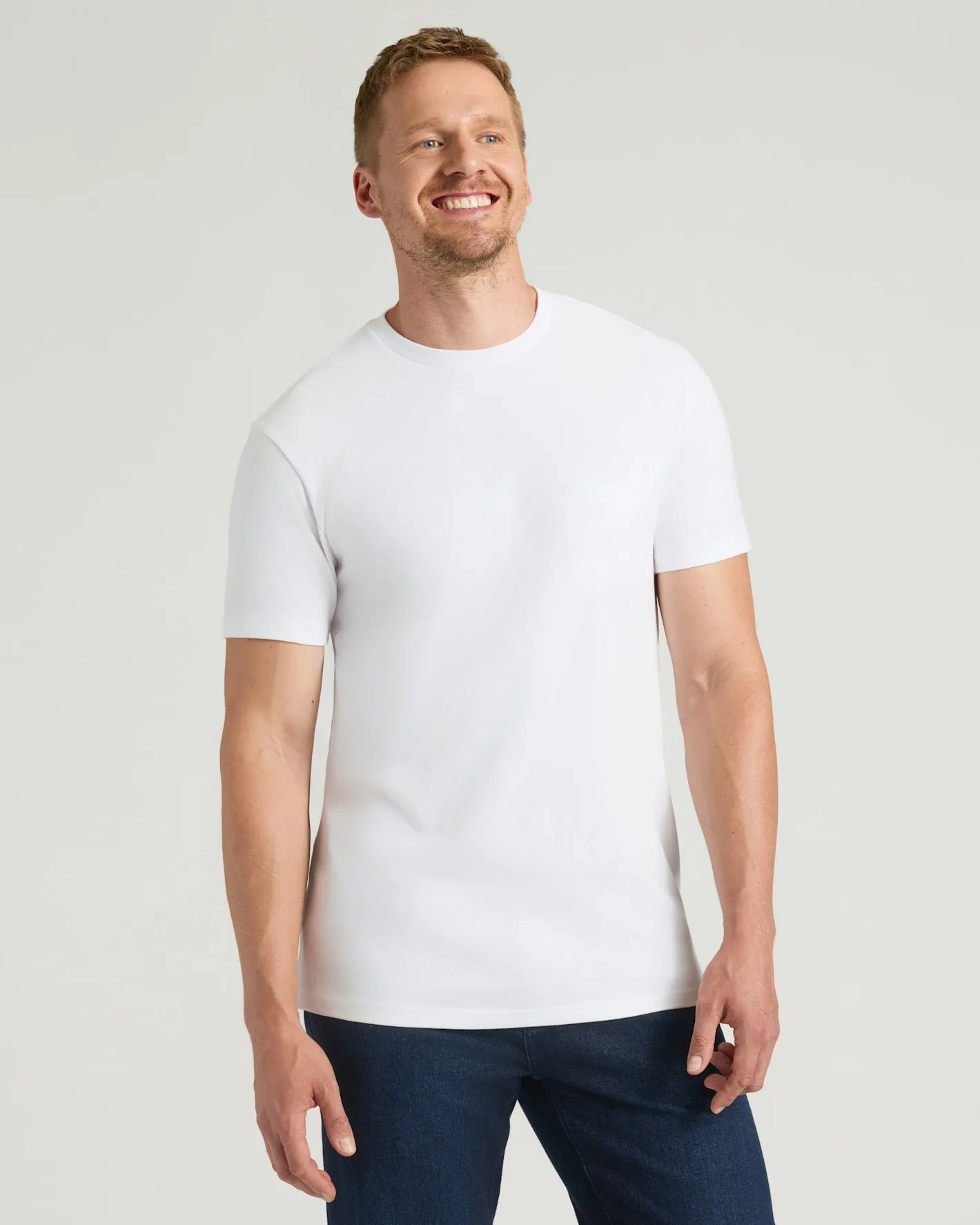 All White Tall Heavyweight Crew 3-Pack sold by True Classic product image thumbnail 2