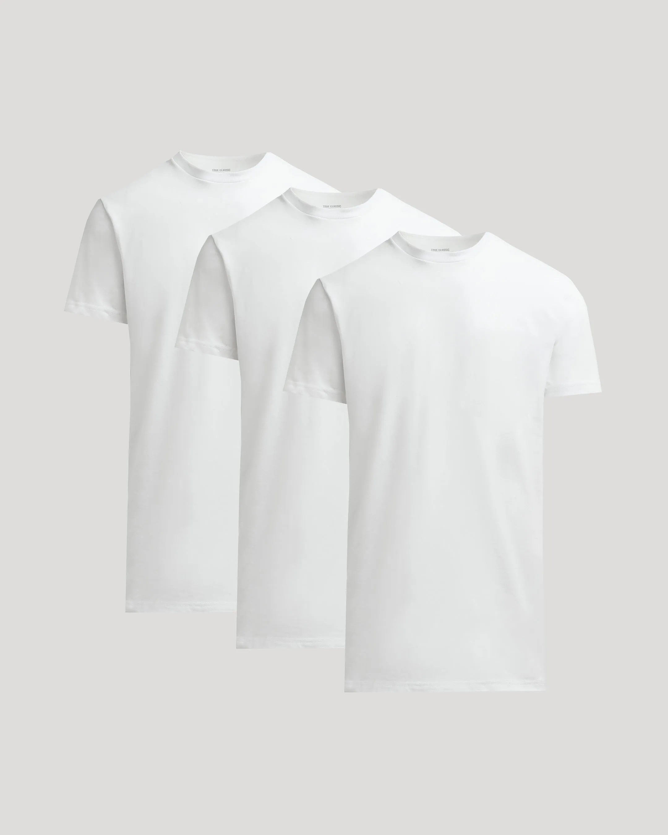 All White Tall Heavyweight Crew 3-Pack sold by True Classic