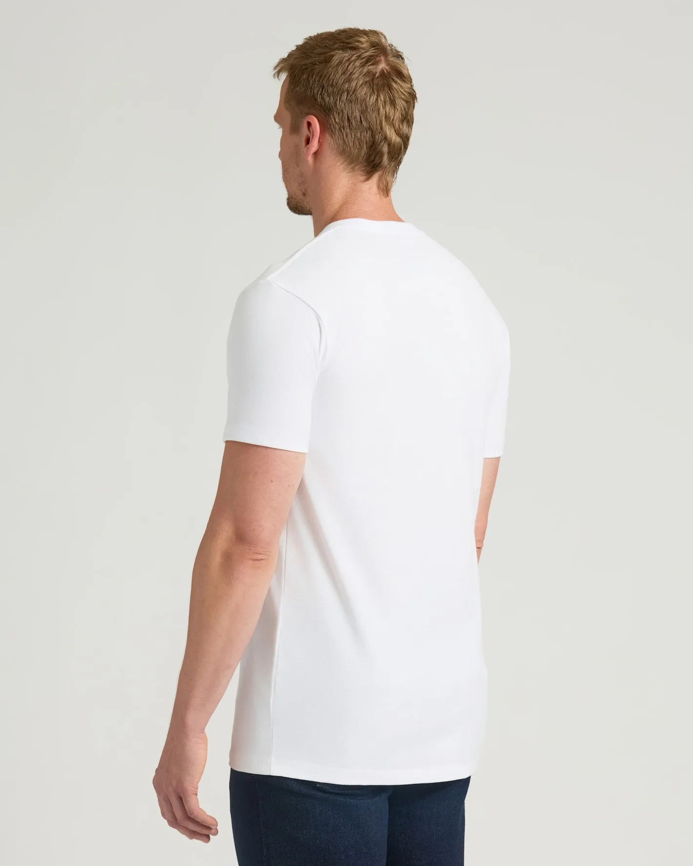 All White Tall Heavyweight Crew 3-Pack sold by True Classic product image thumbnail 4