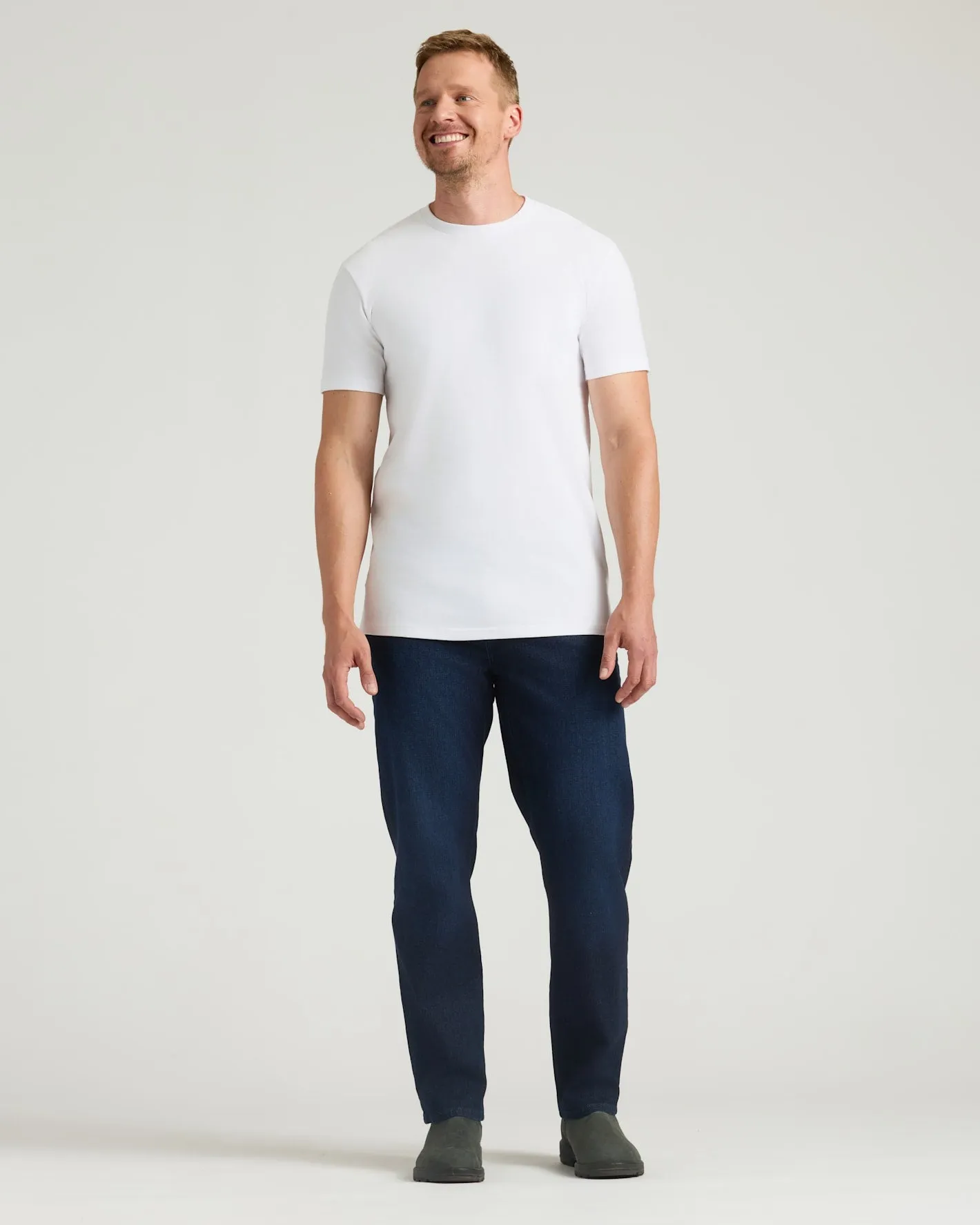 All White Tall Heavyweight Crew 3-Pack sold by True Classic product image thumbnail 3