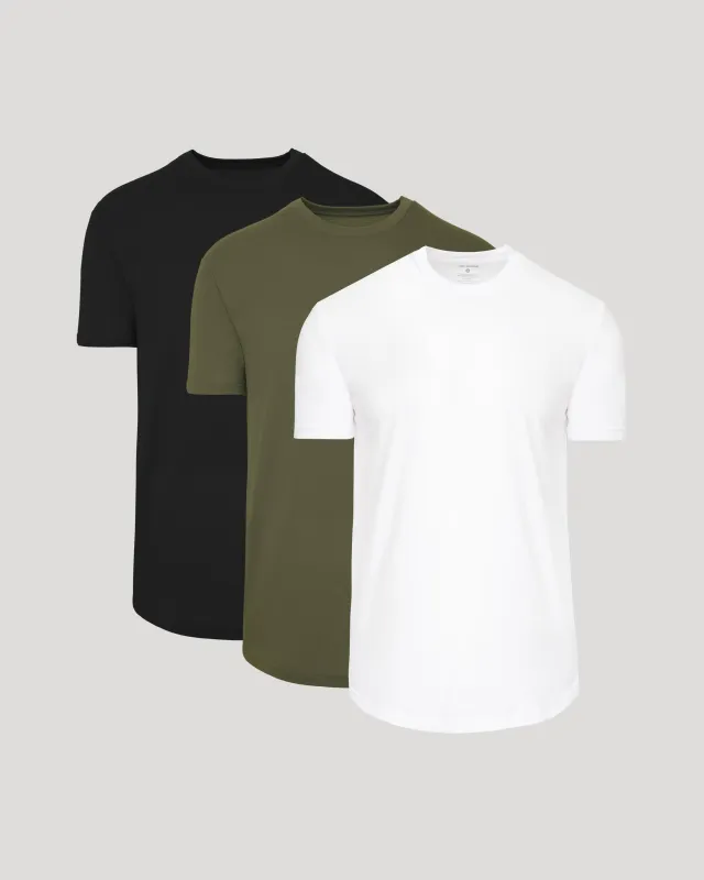 Classic Curved Hem Crew Neck 3-Pack made by True Classic