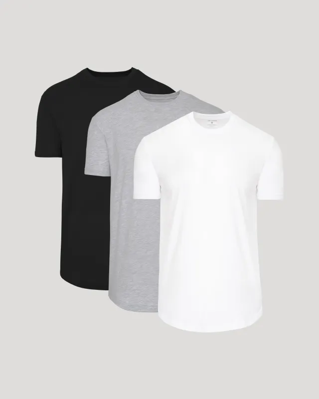 Classic Curved Hem Crew Neck 3-Pack made by True Classic