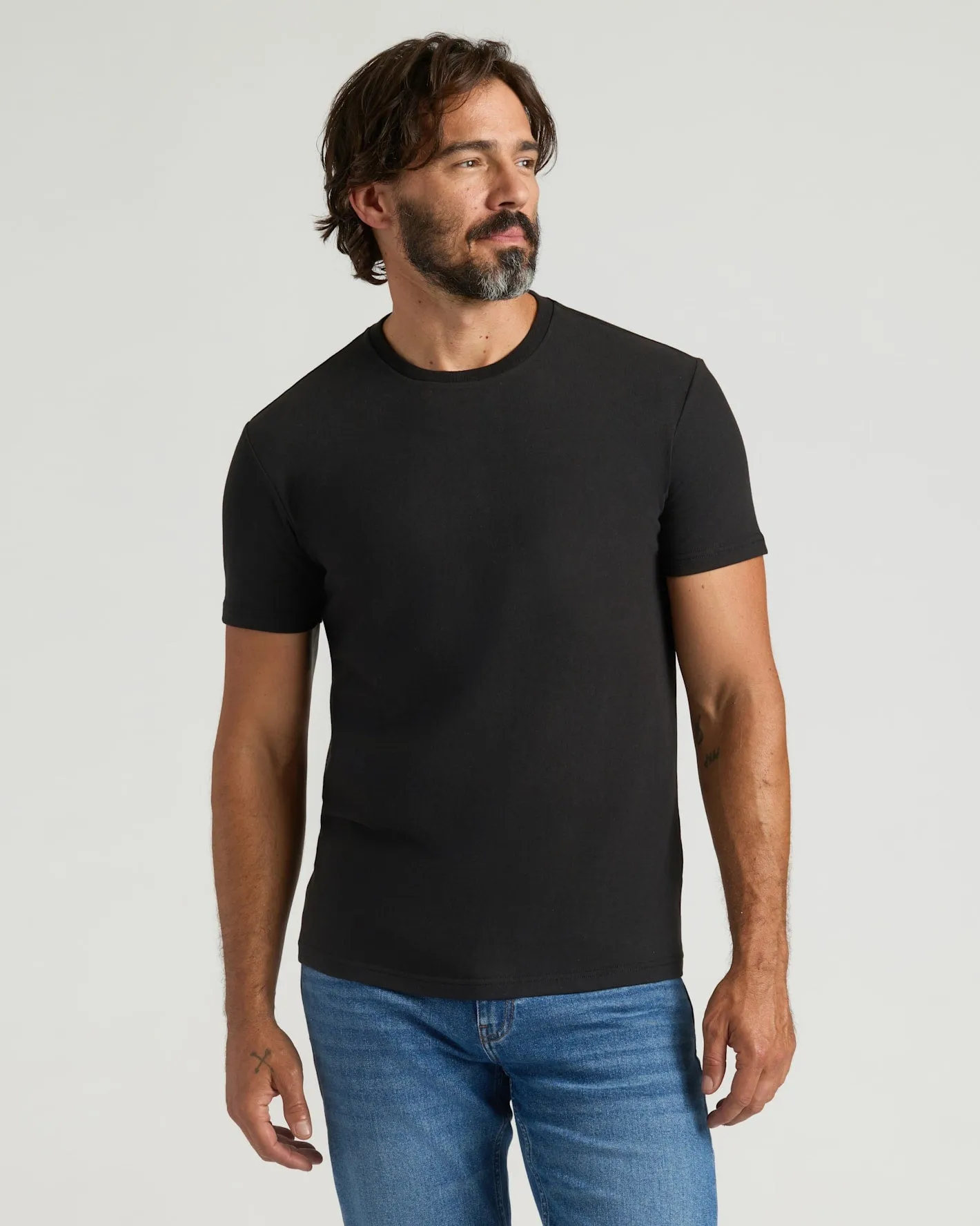 All Black Heavyweight Crew 5-Pack sold by True Classic product image thumbnail 2