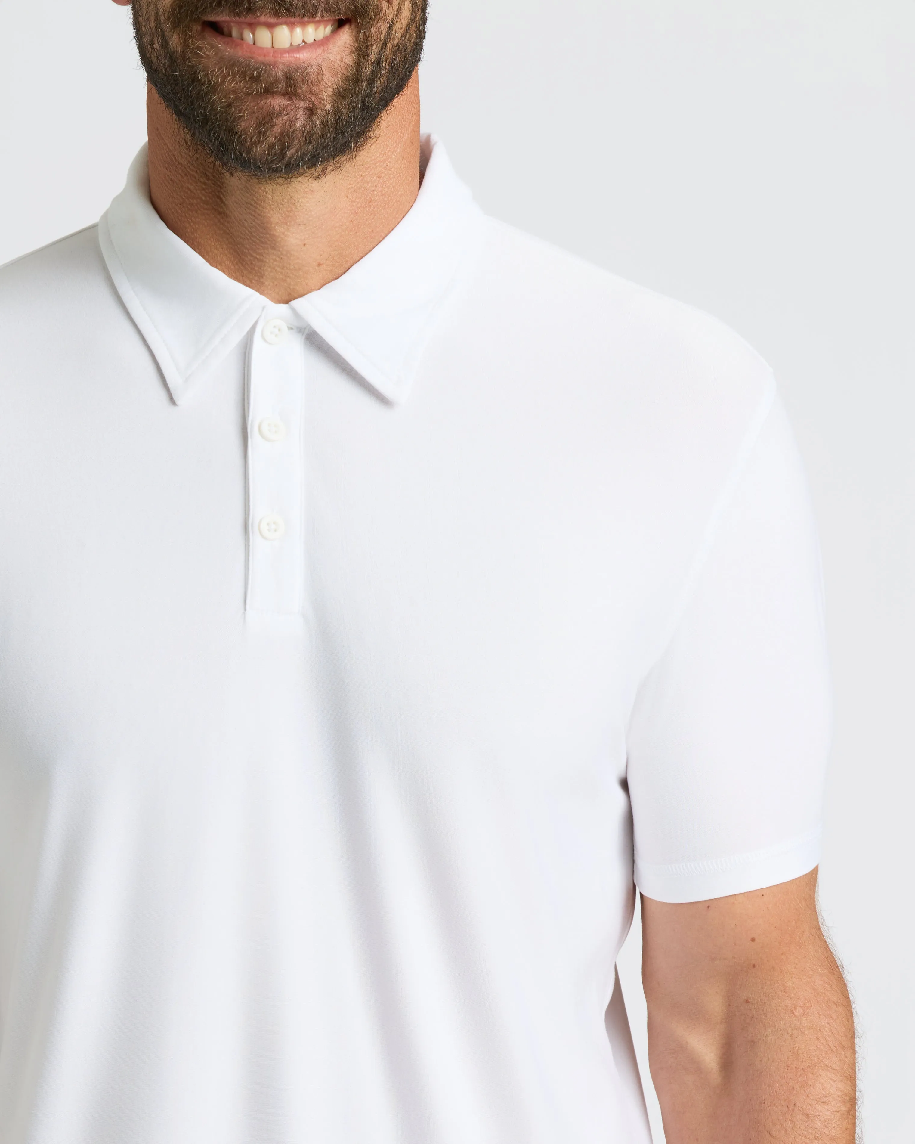 All White Active Polo 6-Pack sold by True Classic product image thumbnail 5